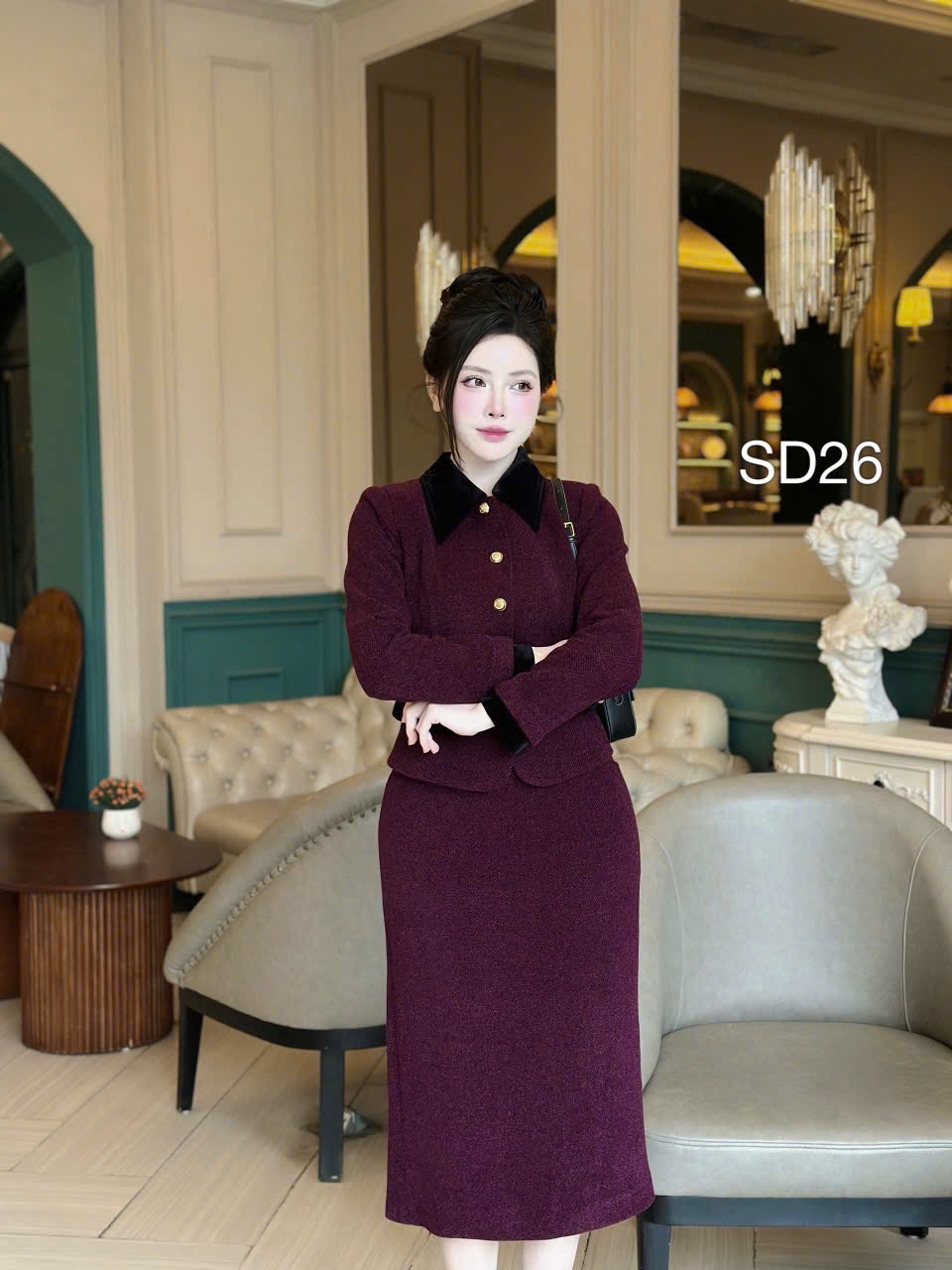SD26 set dạ cổ phối