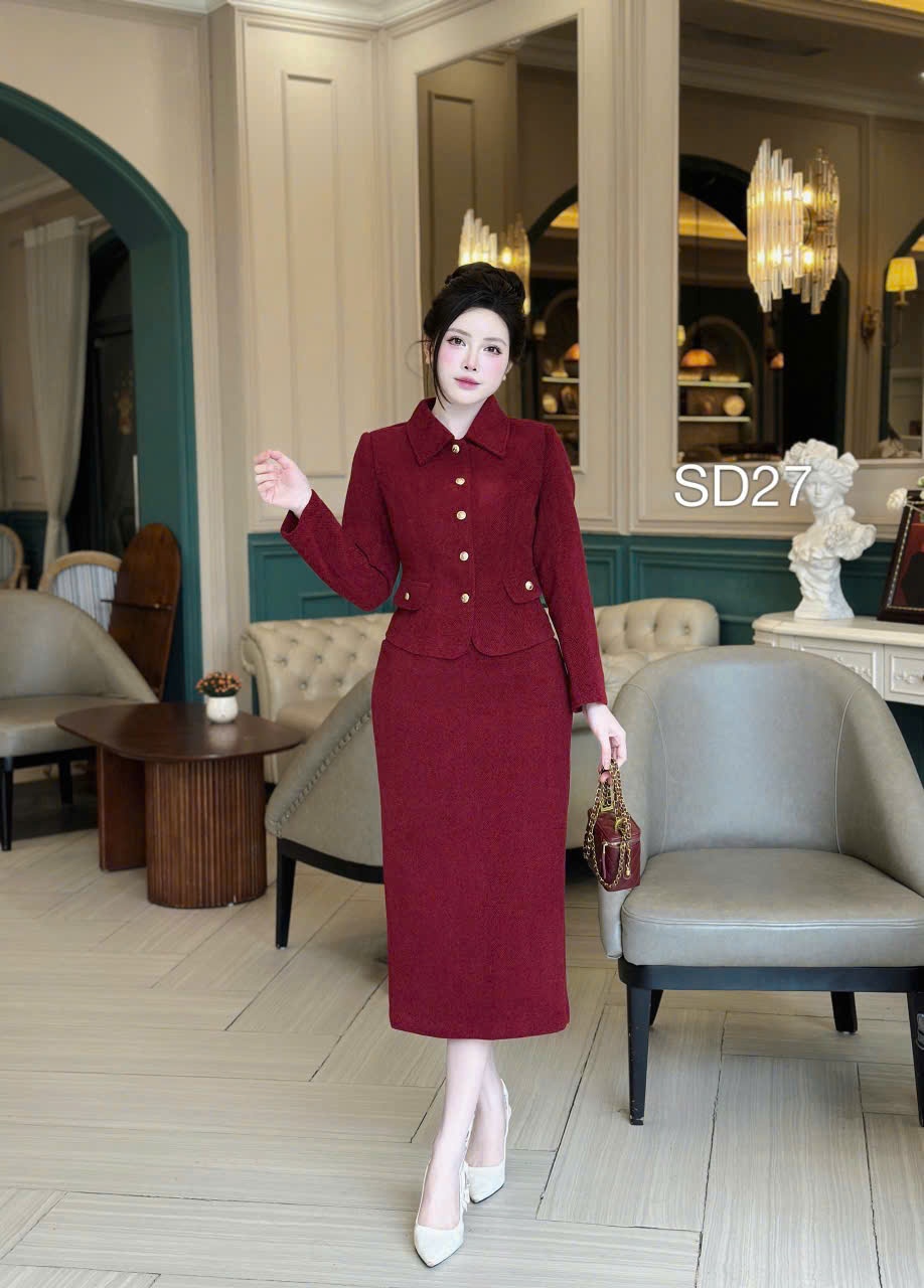 SD27 set dạ cổ trơn