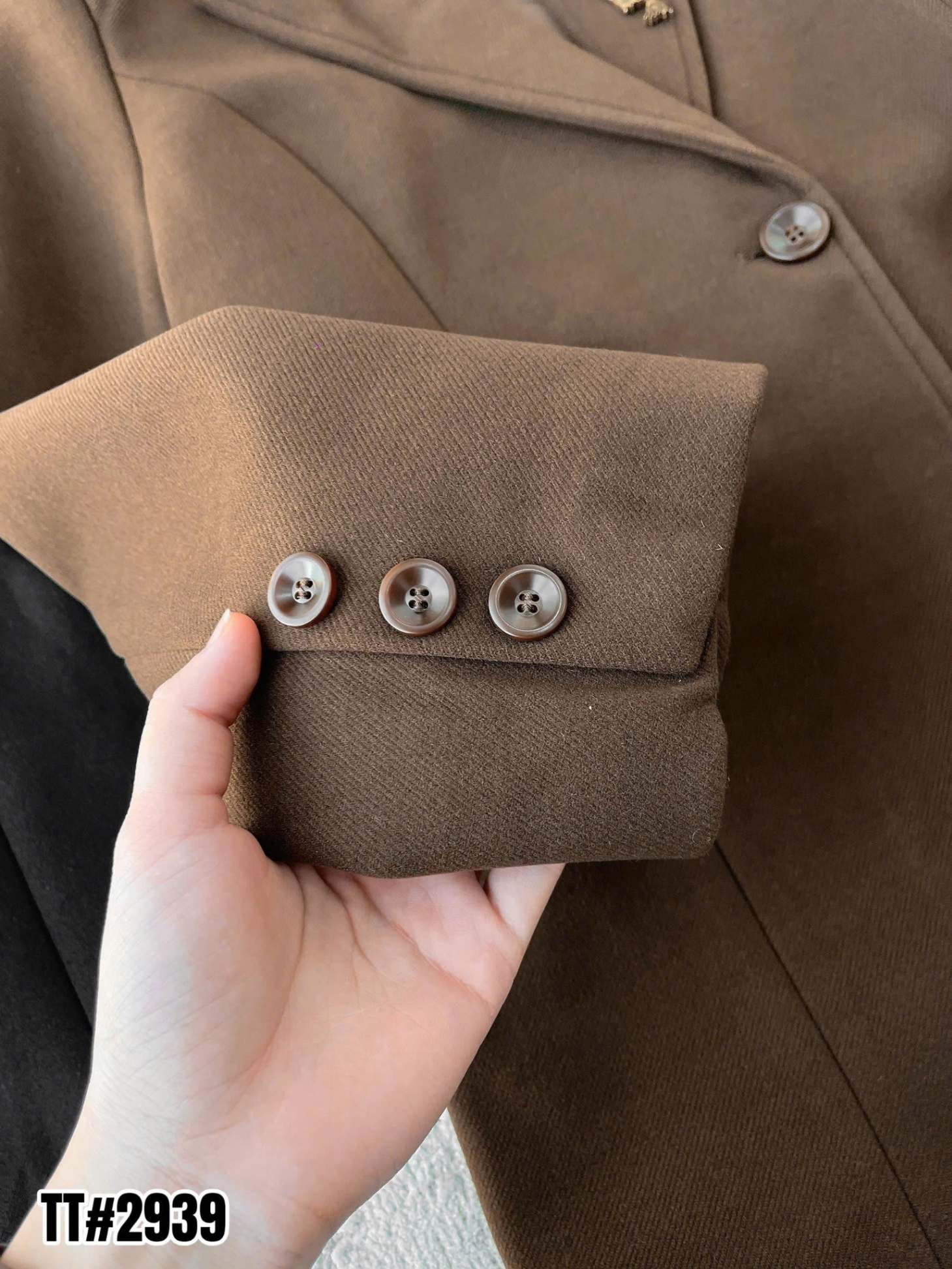 AV2939 vest dạ QCCC trần trám