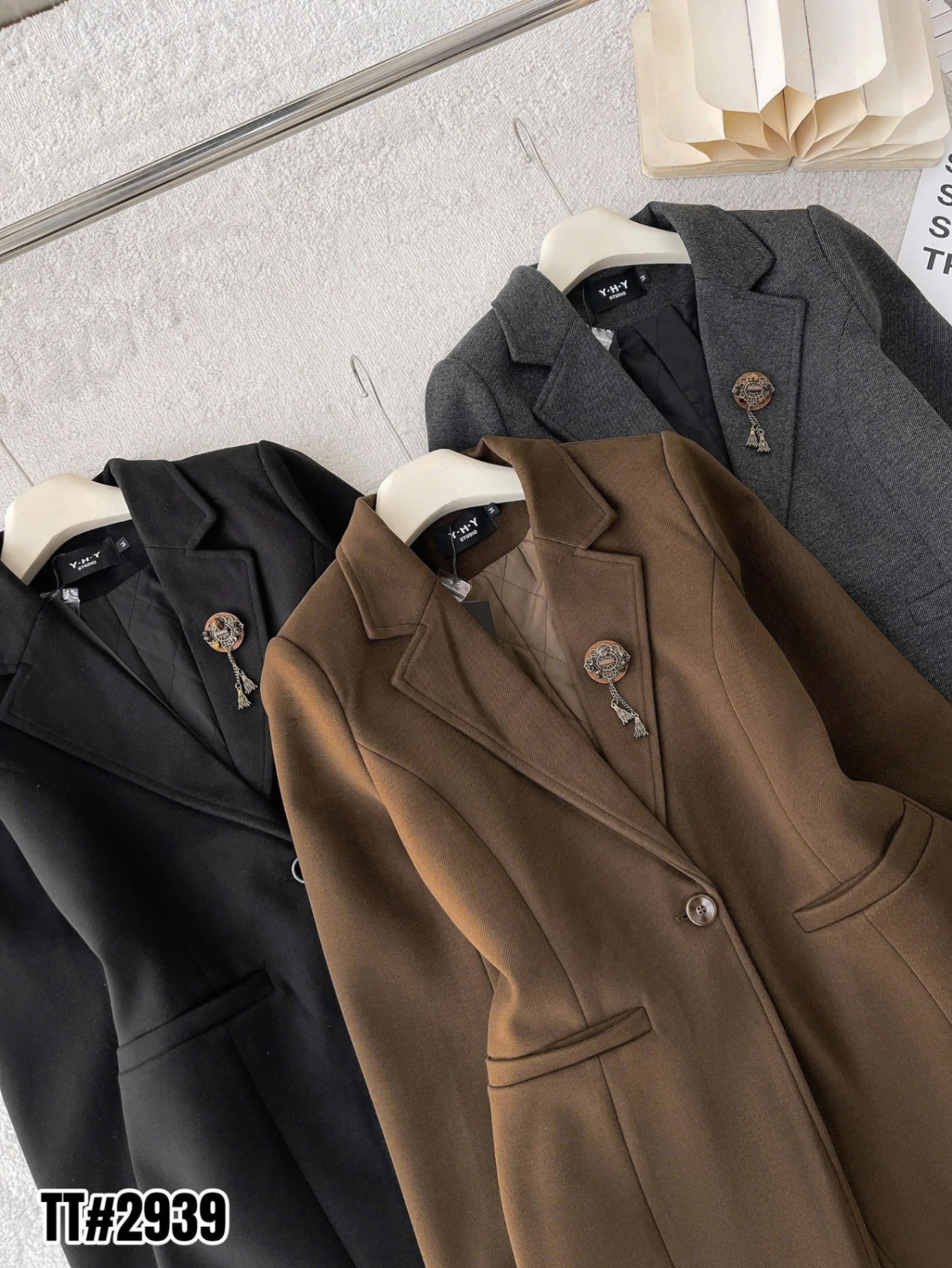 AV2939 vest dạ QCCC trần trám