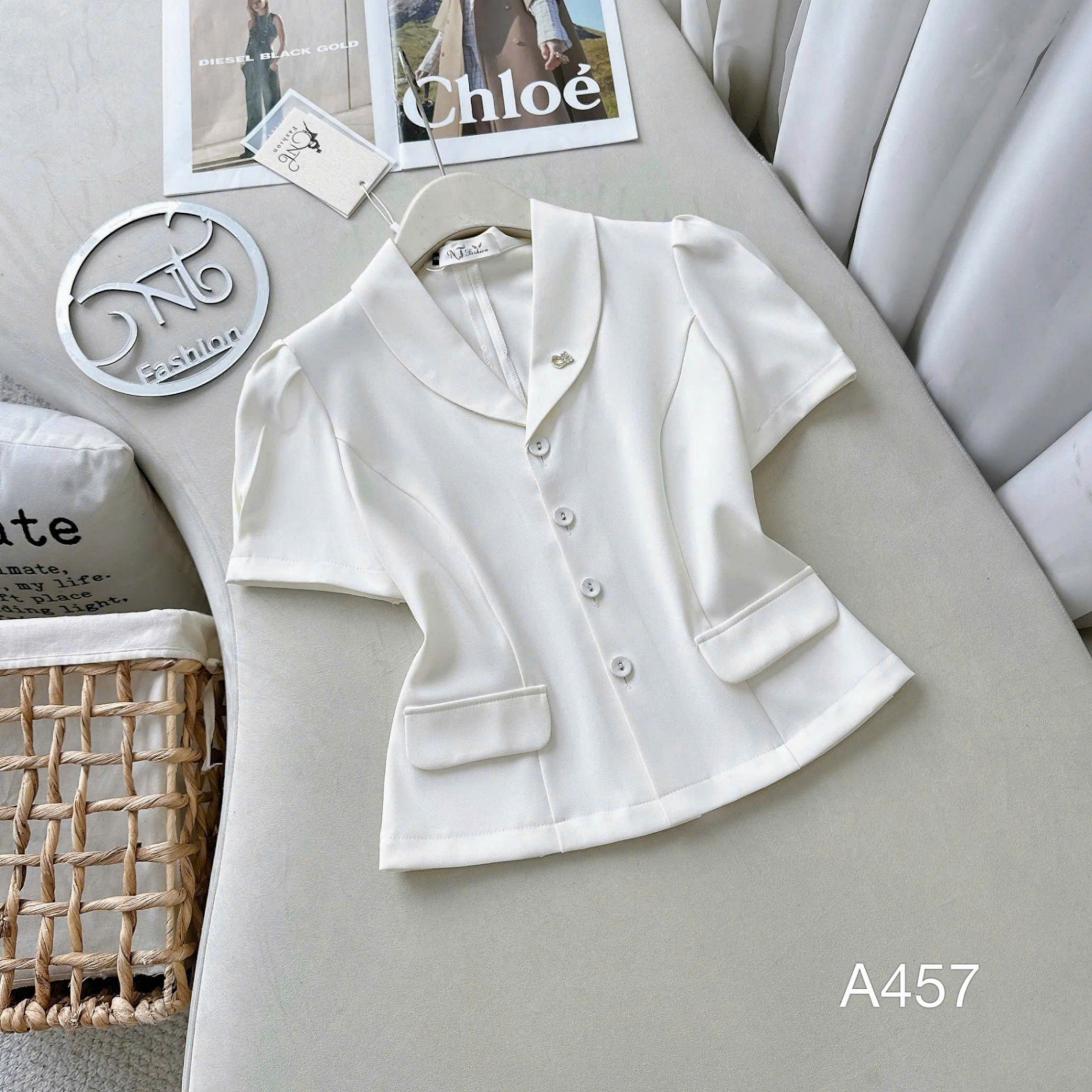 A457 Áo kí giả cổ sam