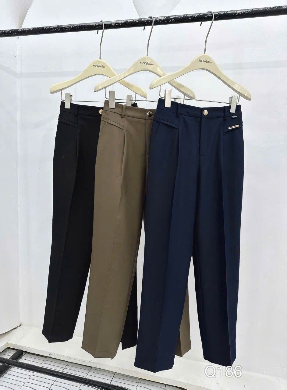 Q186 Quần baggy 1 cúc tag vàng