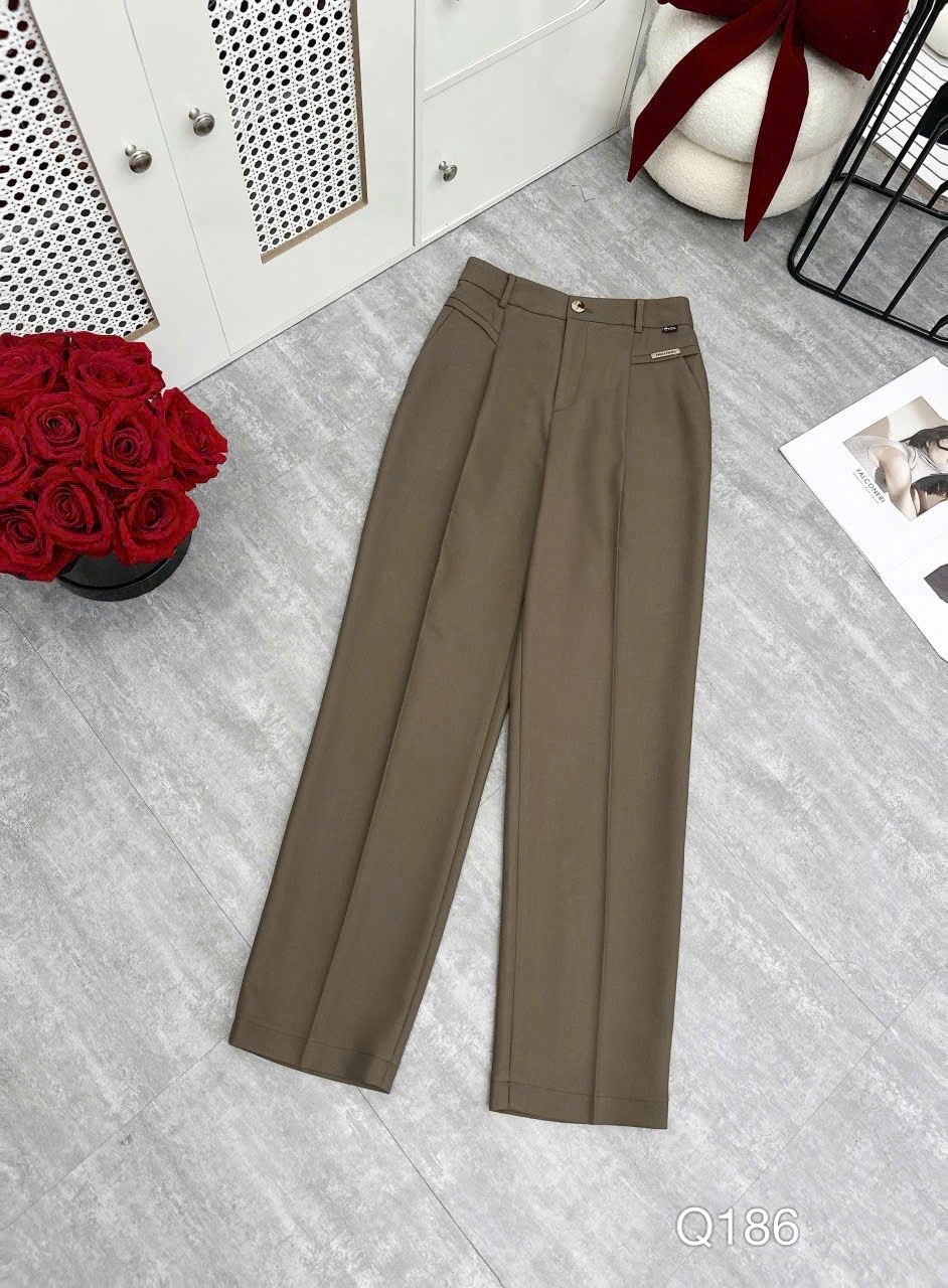 Q186 Quần baggy 1 cúc tag vàng