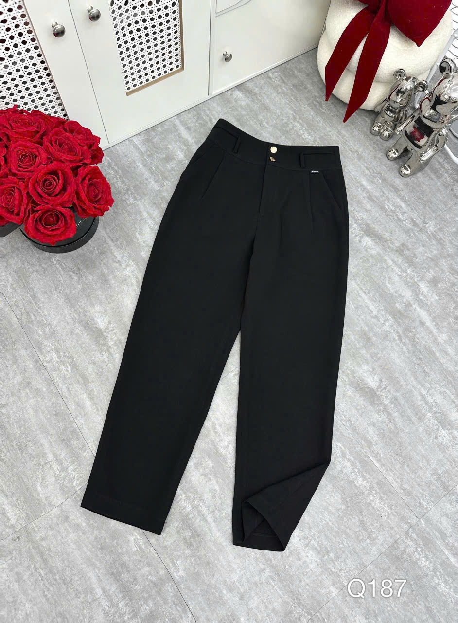 Q187 Quần baggy 2 cúc vàng