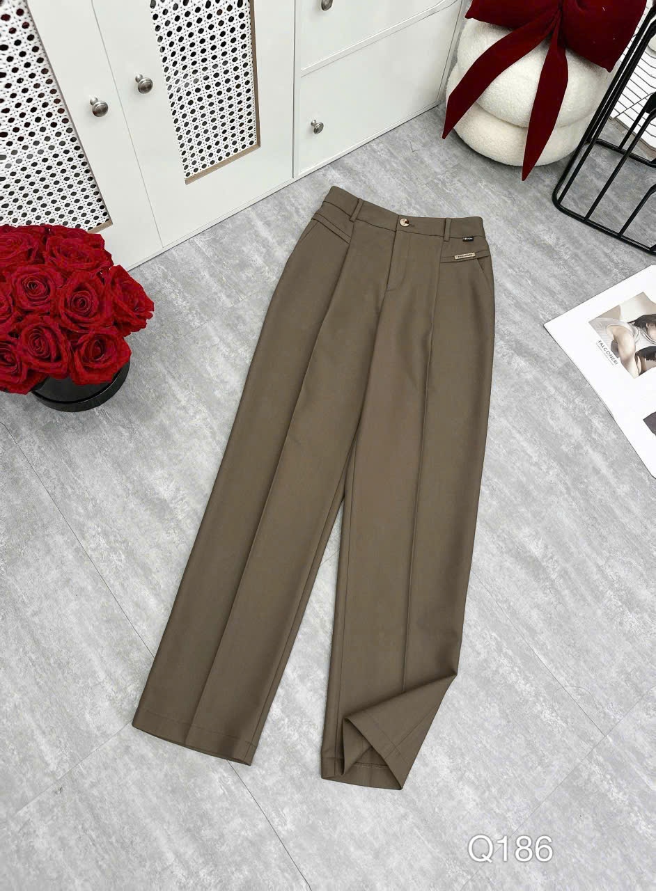 Q186 Quần baggy 1 cúc tag vàng