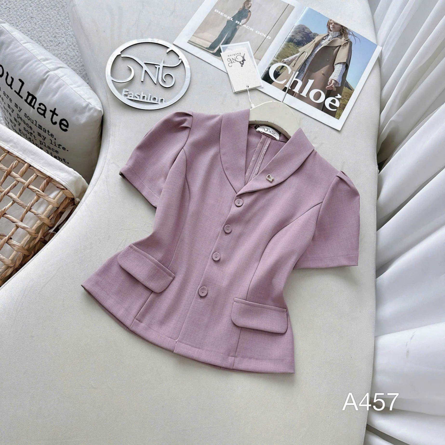 A457 Áo kí giả cổ sam