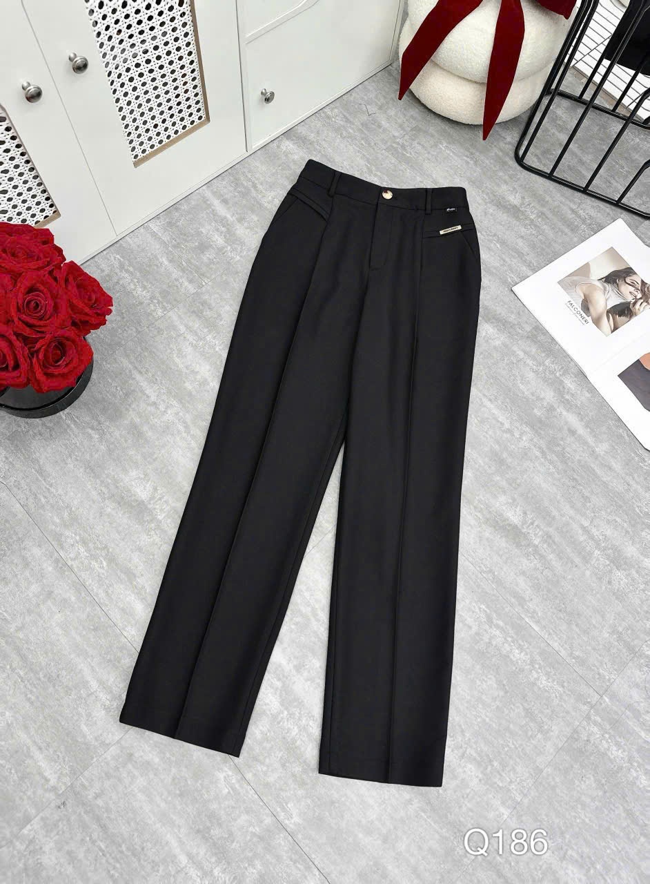 Q186 Quần baggy 1 cúc tag vàng