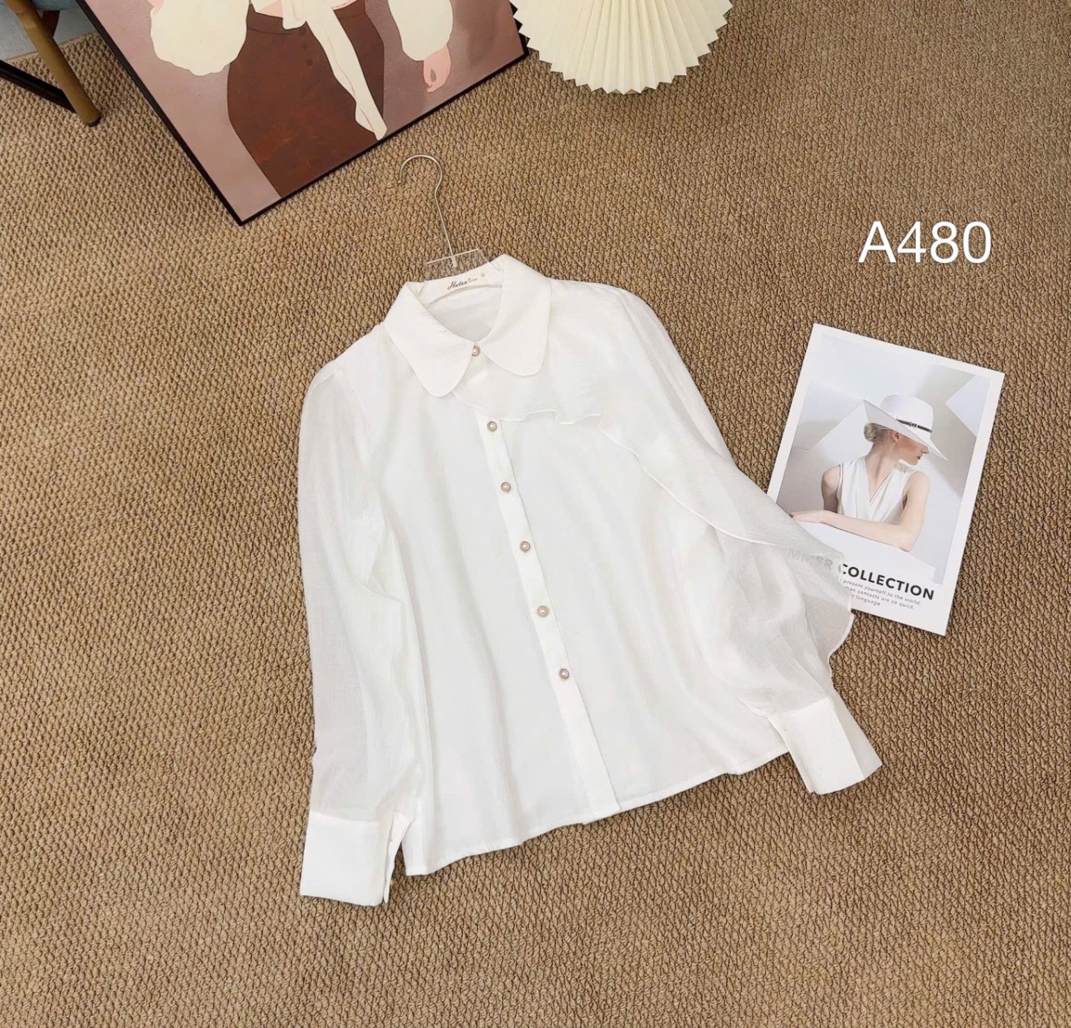A480 áo phối bèo tay