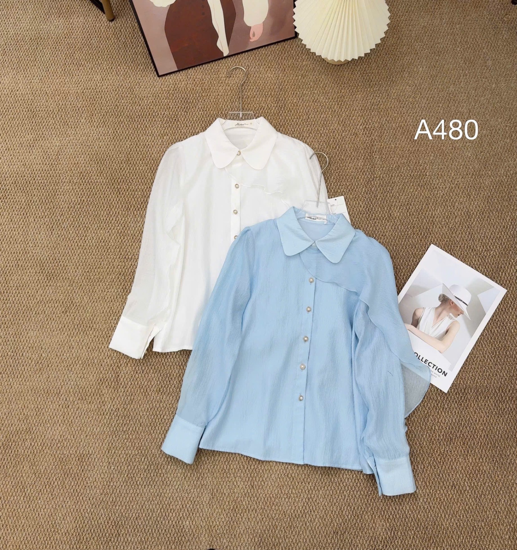 A480 áo phối bèo tay