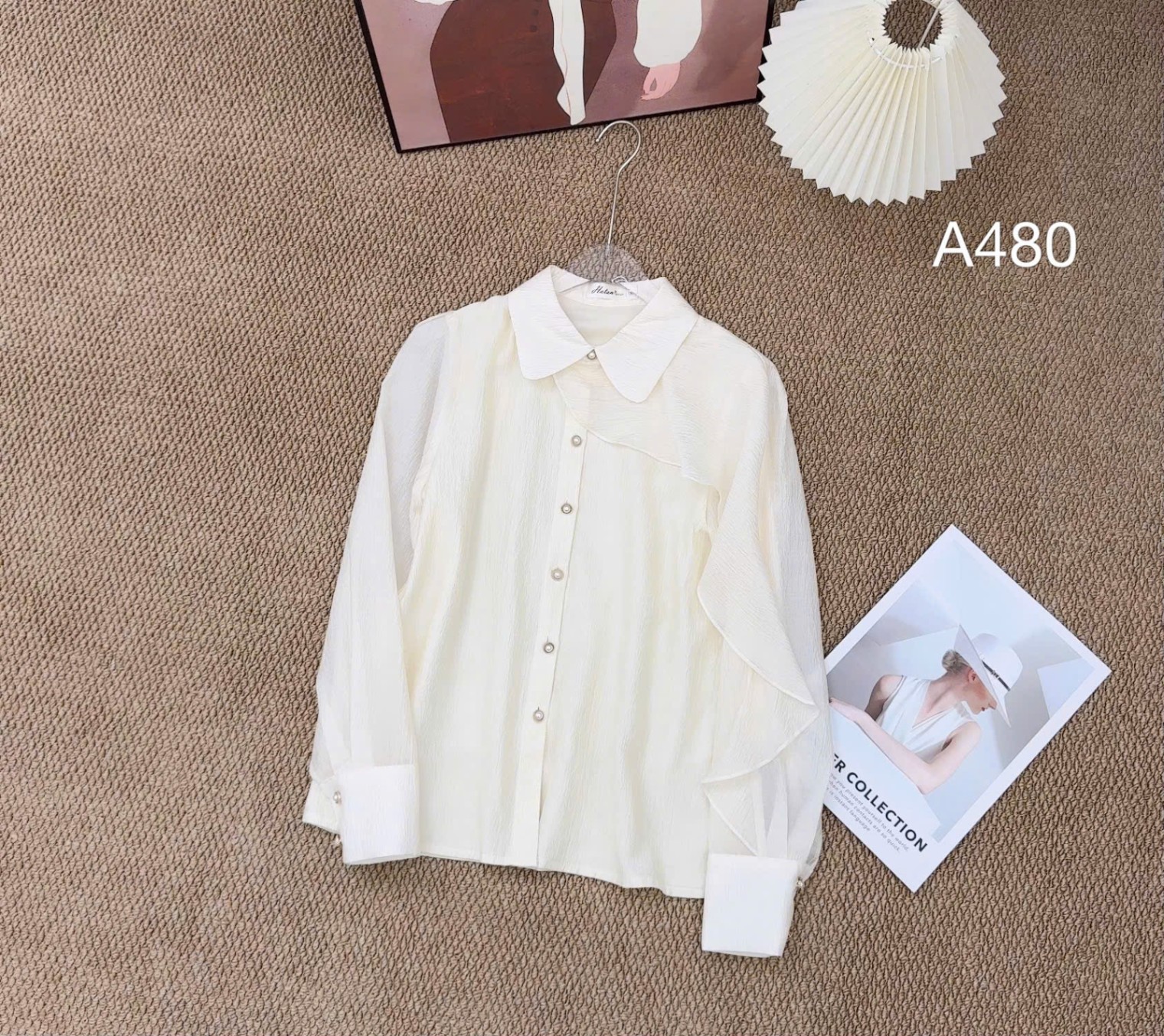 A480 áo phối bèo tay
