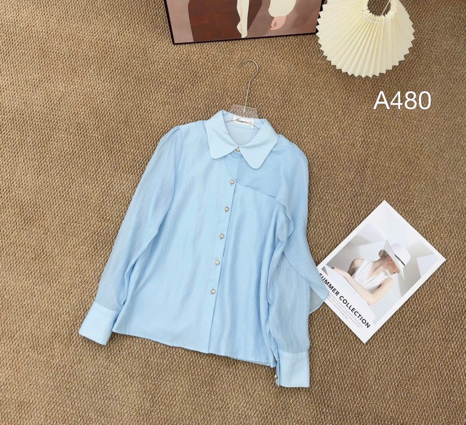 A480 áo phối bèo tay