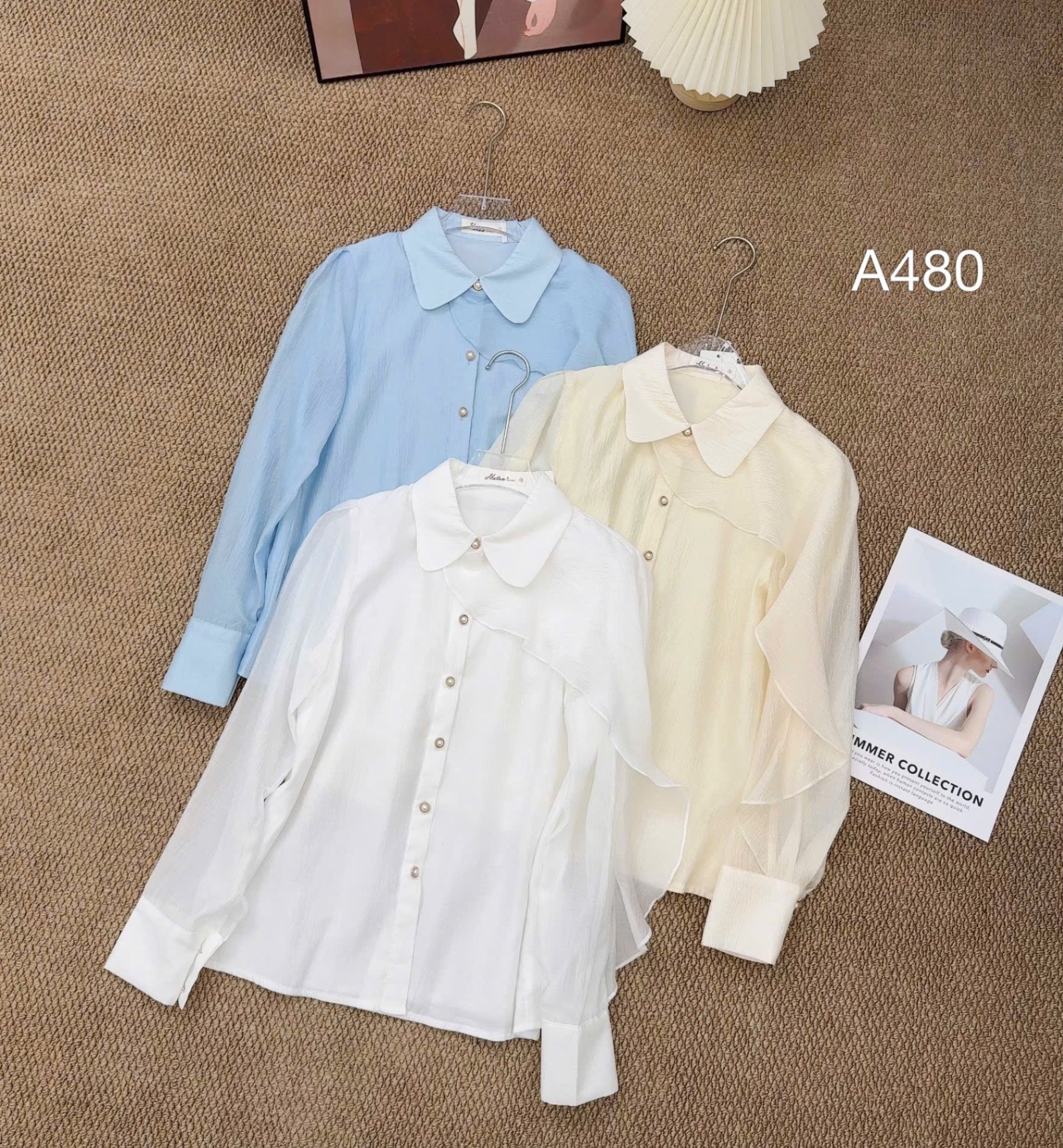 A480 áo phối bèo tay