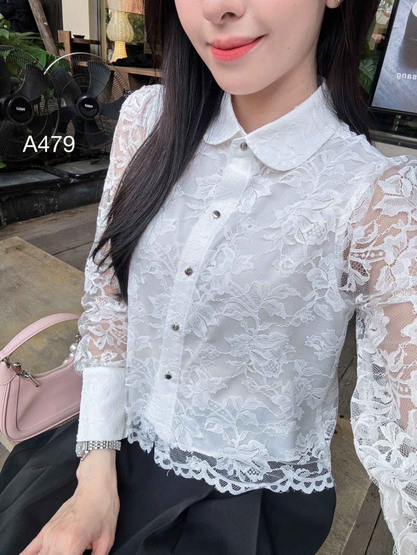 A479 áo ren cổ sen