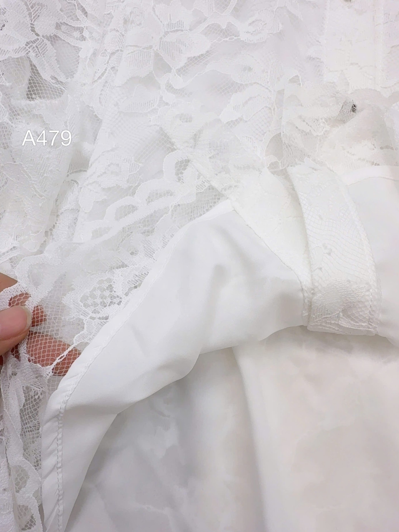 A479 áo ren cổ sen