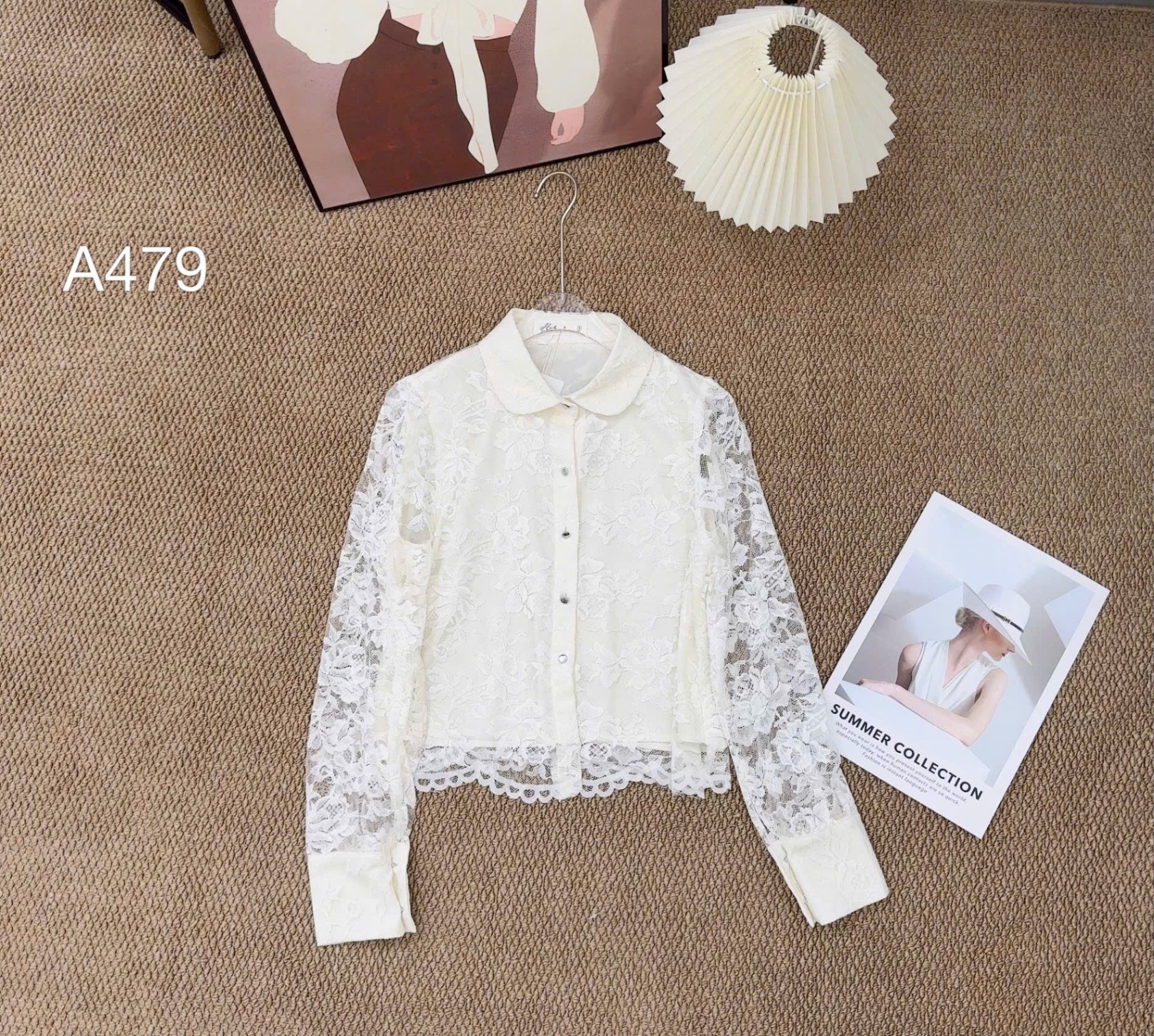 A479 áo ren cổ sen