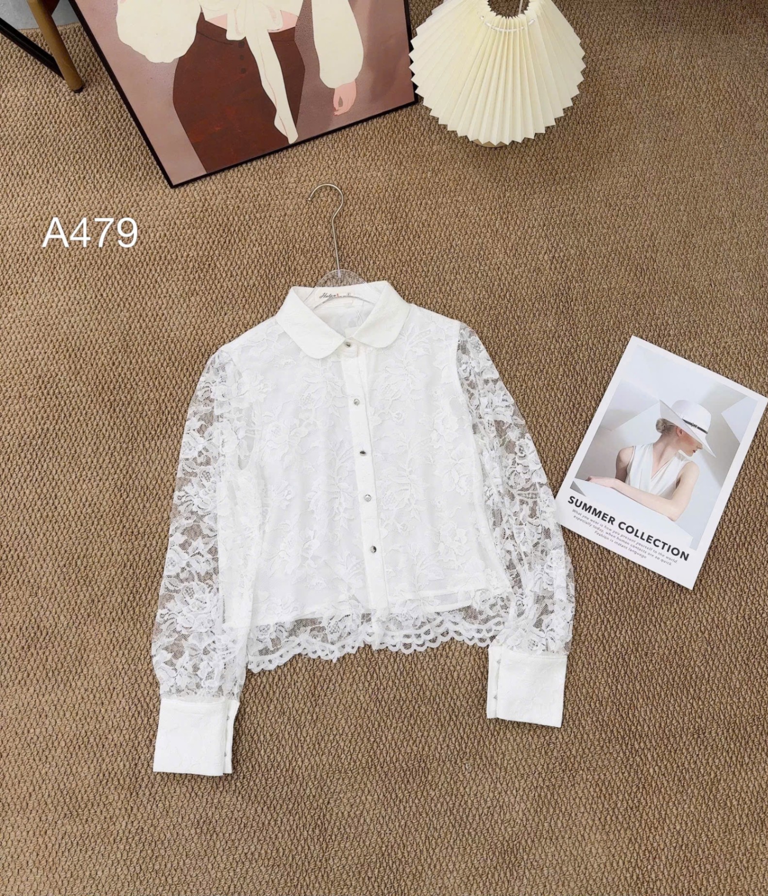 A479 áo ren cổ sen