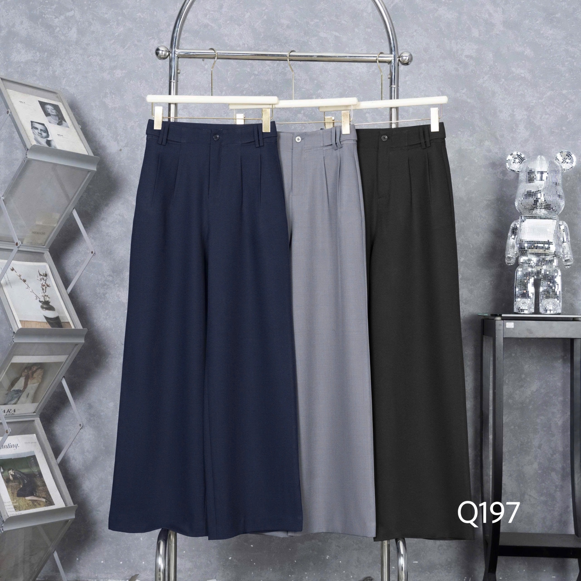 Q197 Quần xuông 1 cúc cạp đôi