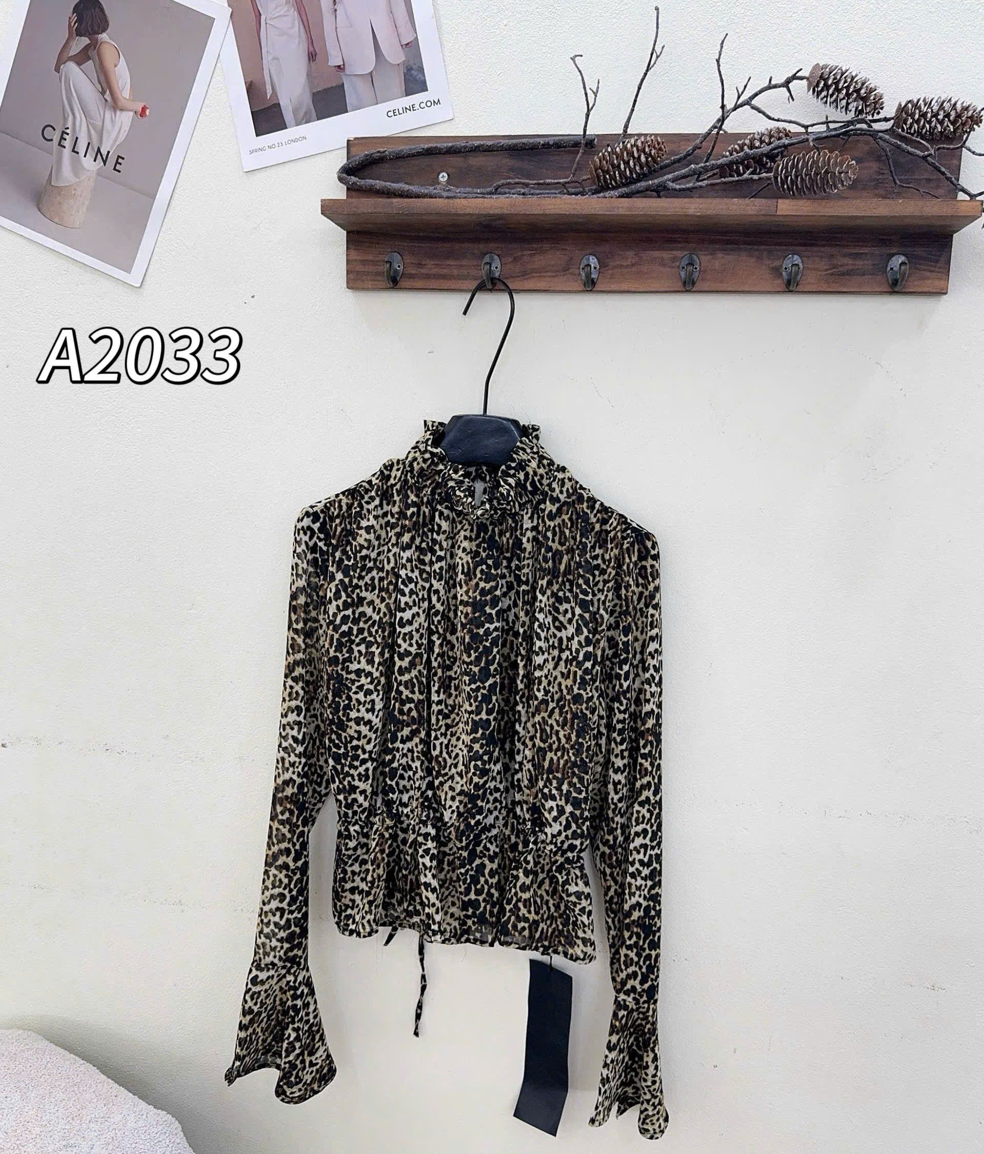 A2033 áo QC buộc eo