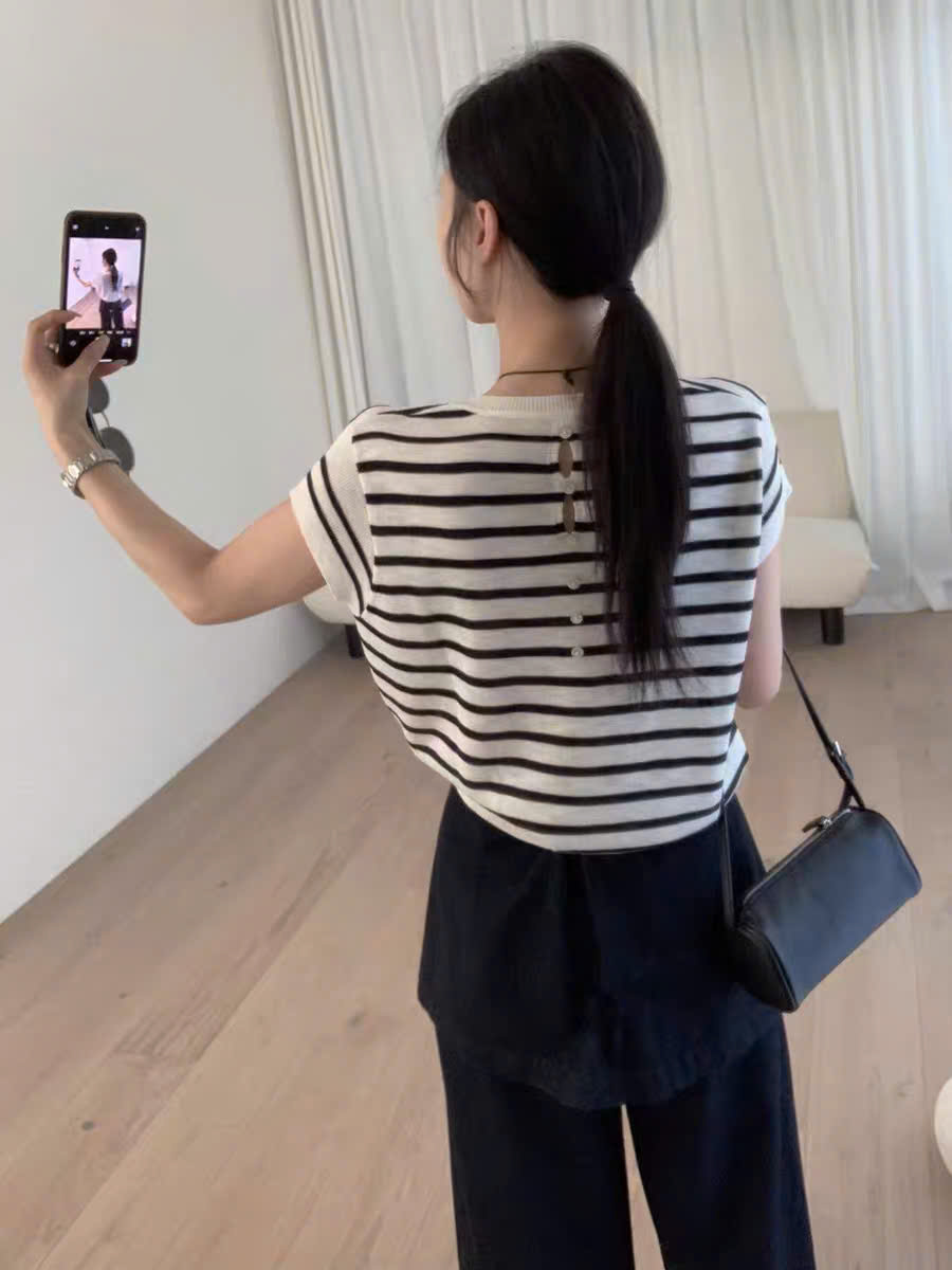 A2653 Áo len mongtoghi tay ngắn