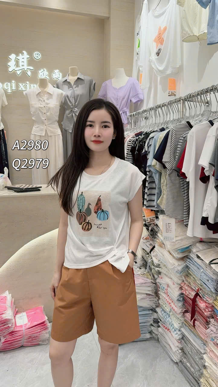 A2980 Áo phông quả bí
