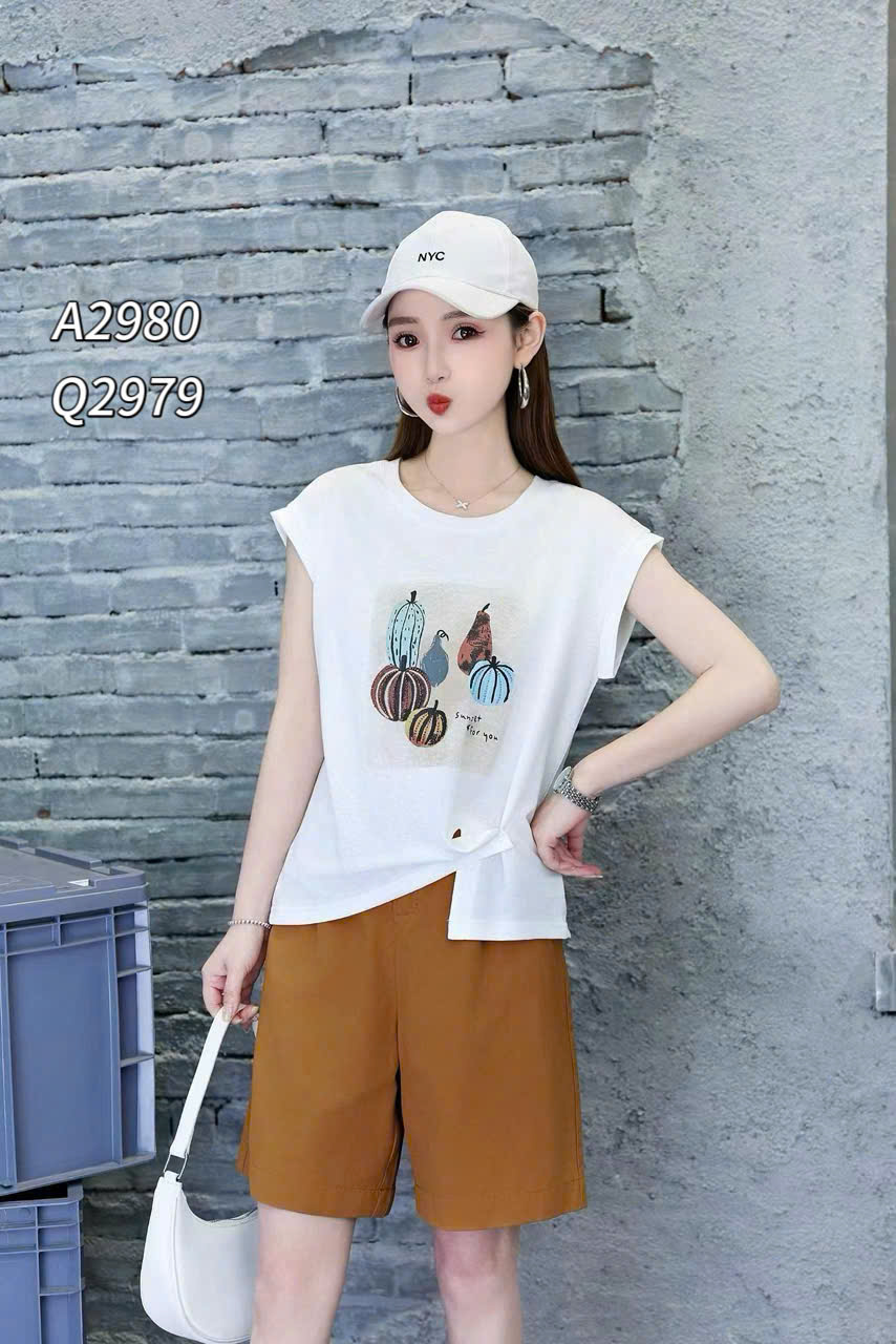 A2980 Áo phông quả bí