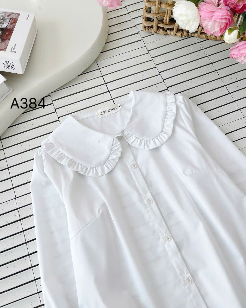 A384 Áo sơ mi cổ bèo