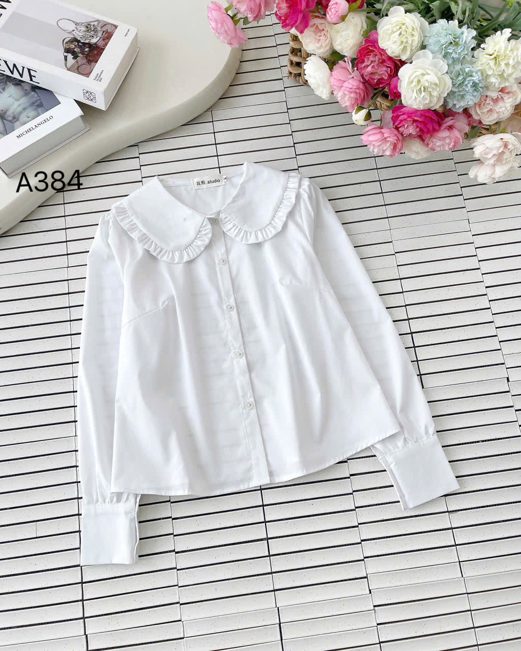 A384 Áo sơ mi cổ bèo