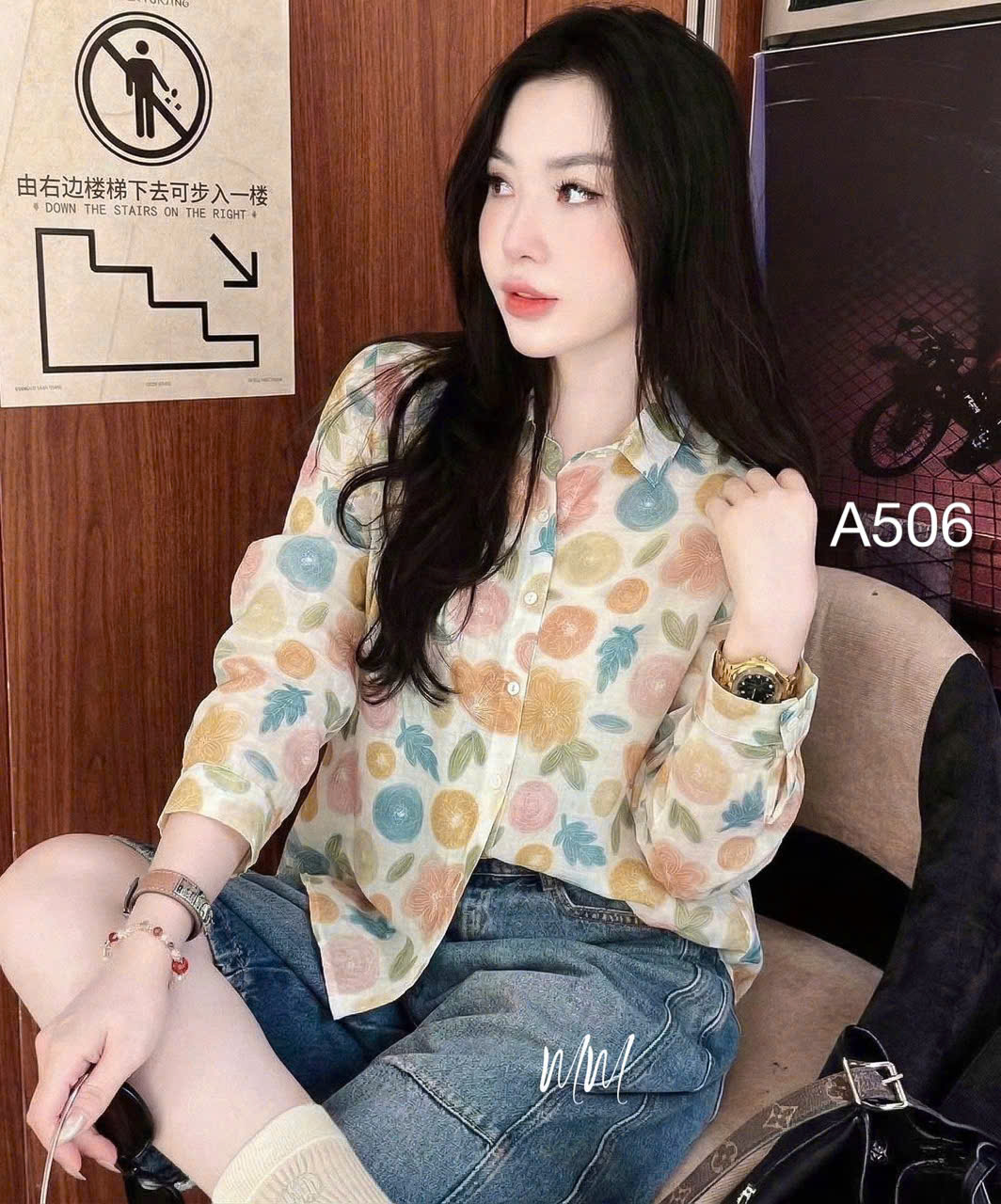 A506 áo họa tiết cổ đức