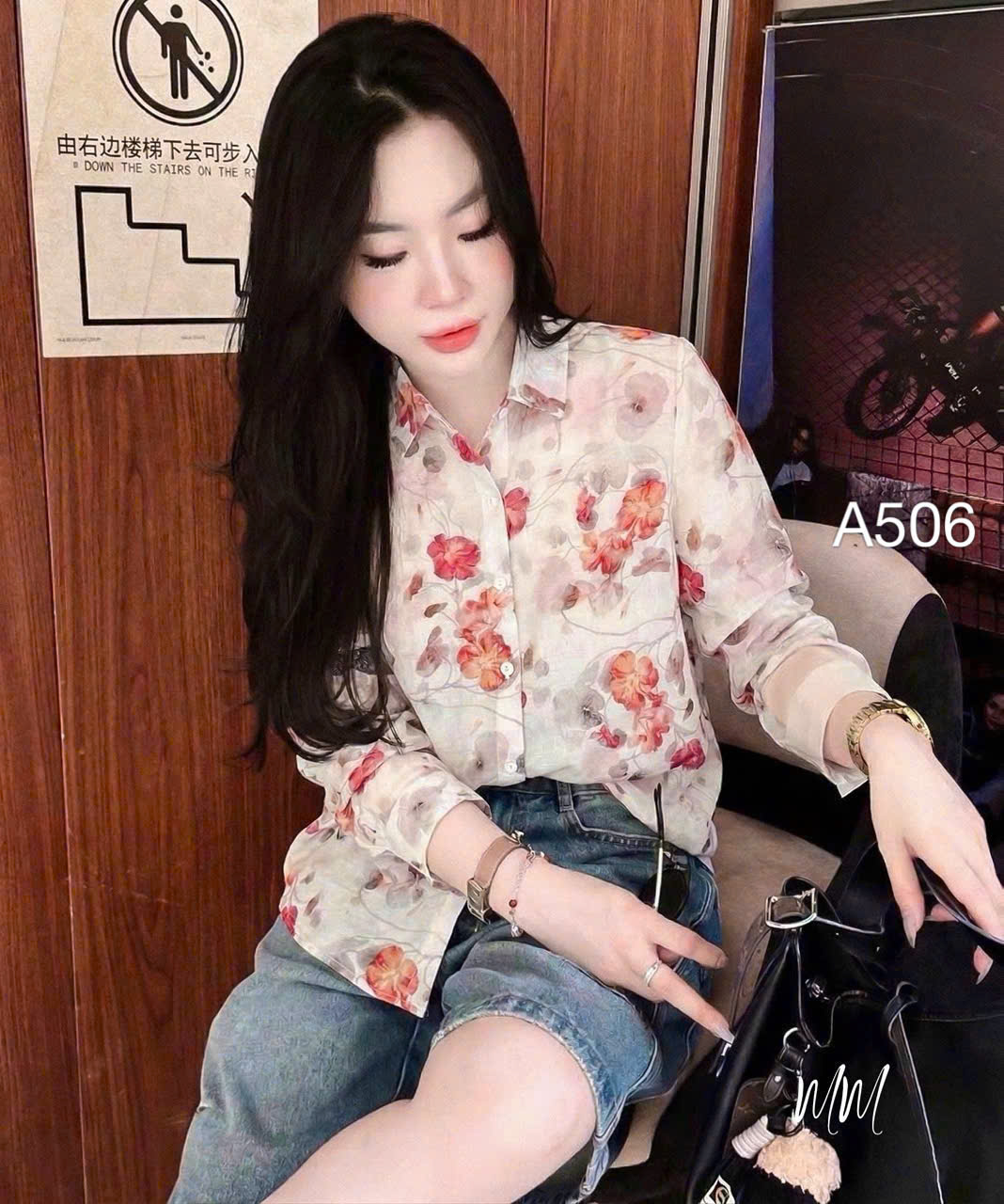 A506 áo họa tiết cổ đức