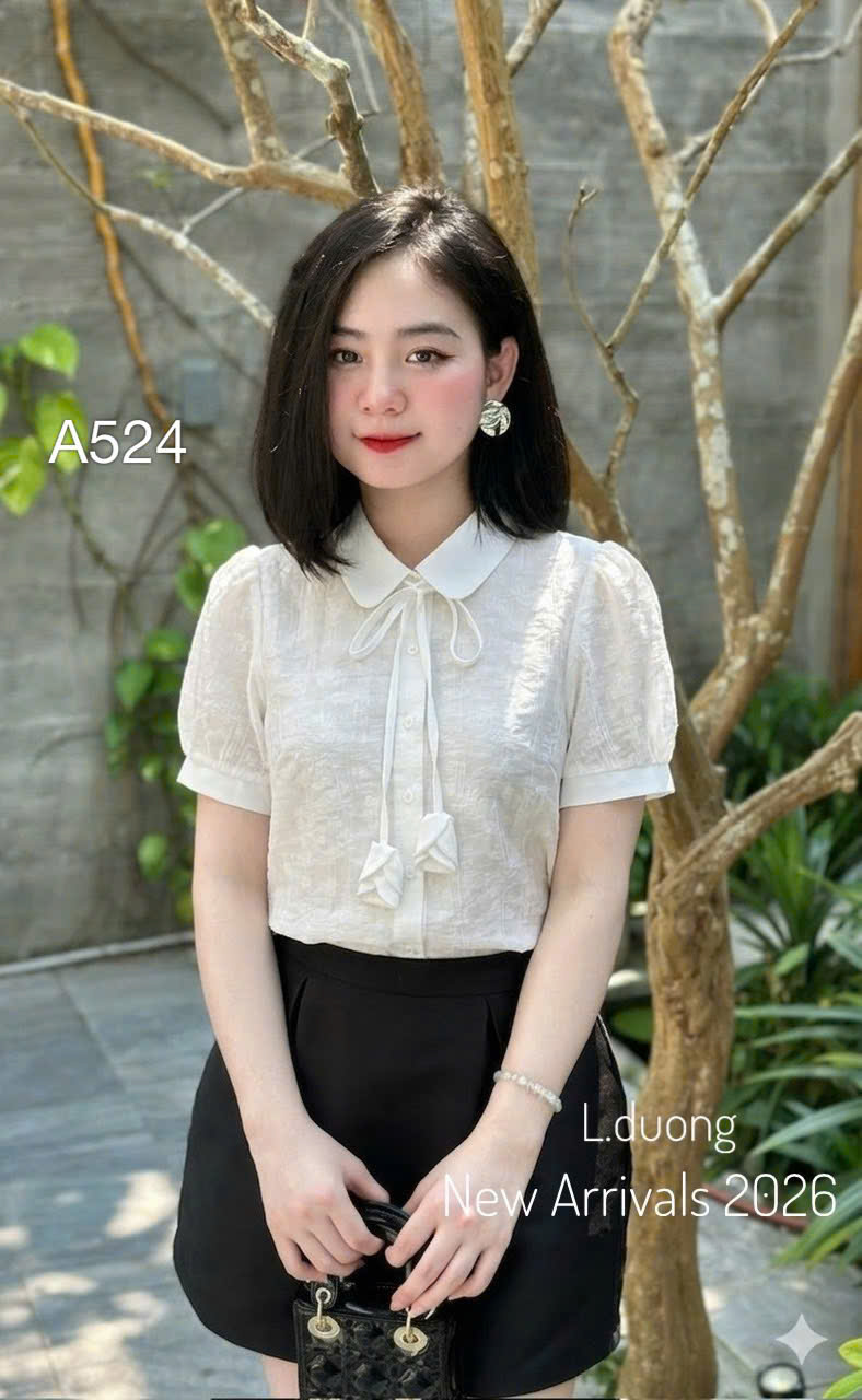 A524 áo dây hoa tuylip