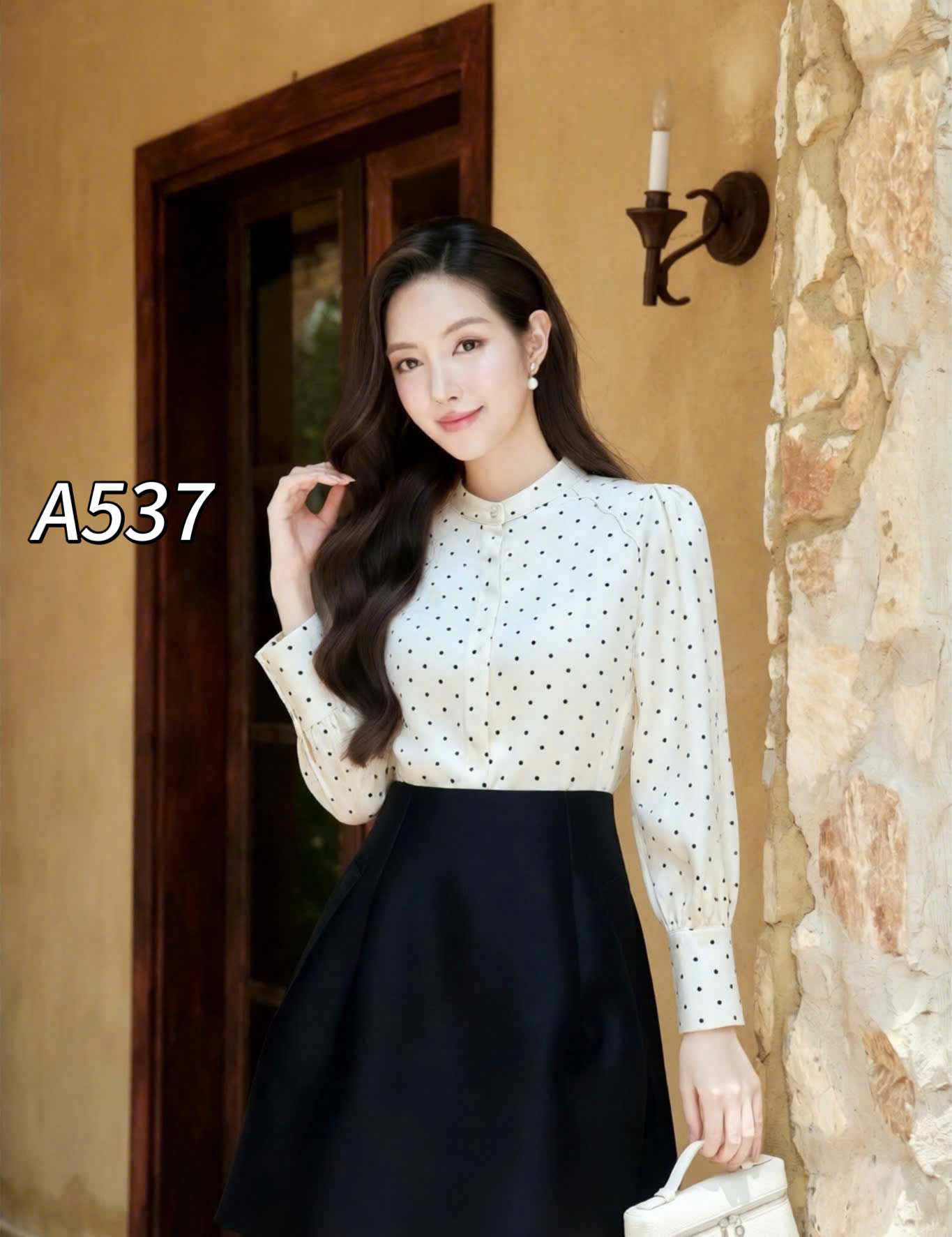 A537 áo bi nhí cổ tròn