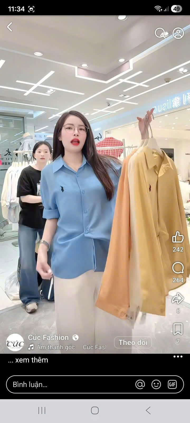 A571 Áo sơ mi thêu ngựa