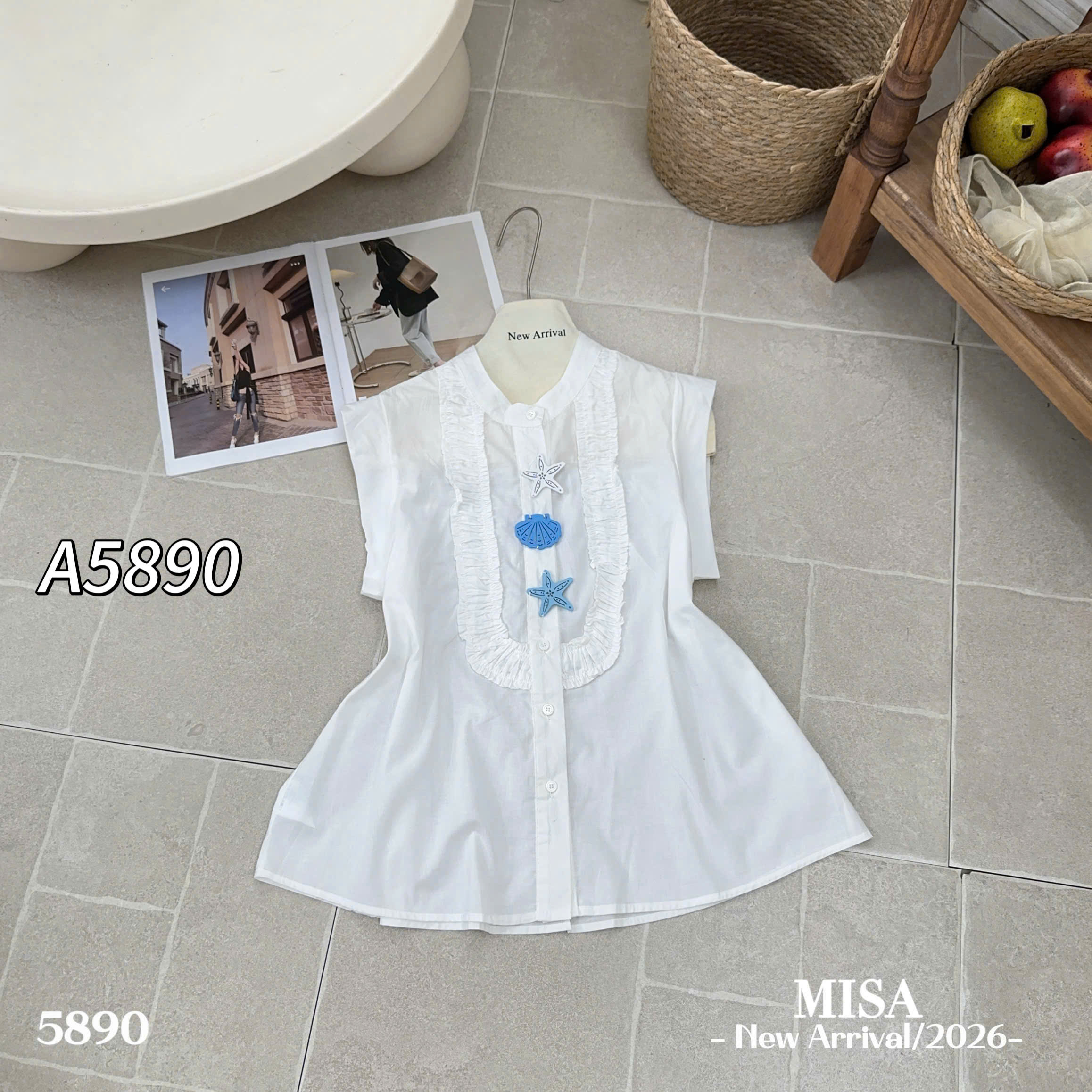 A5890 Áo cài sao biển