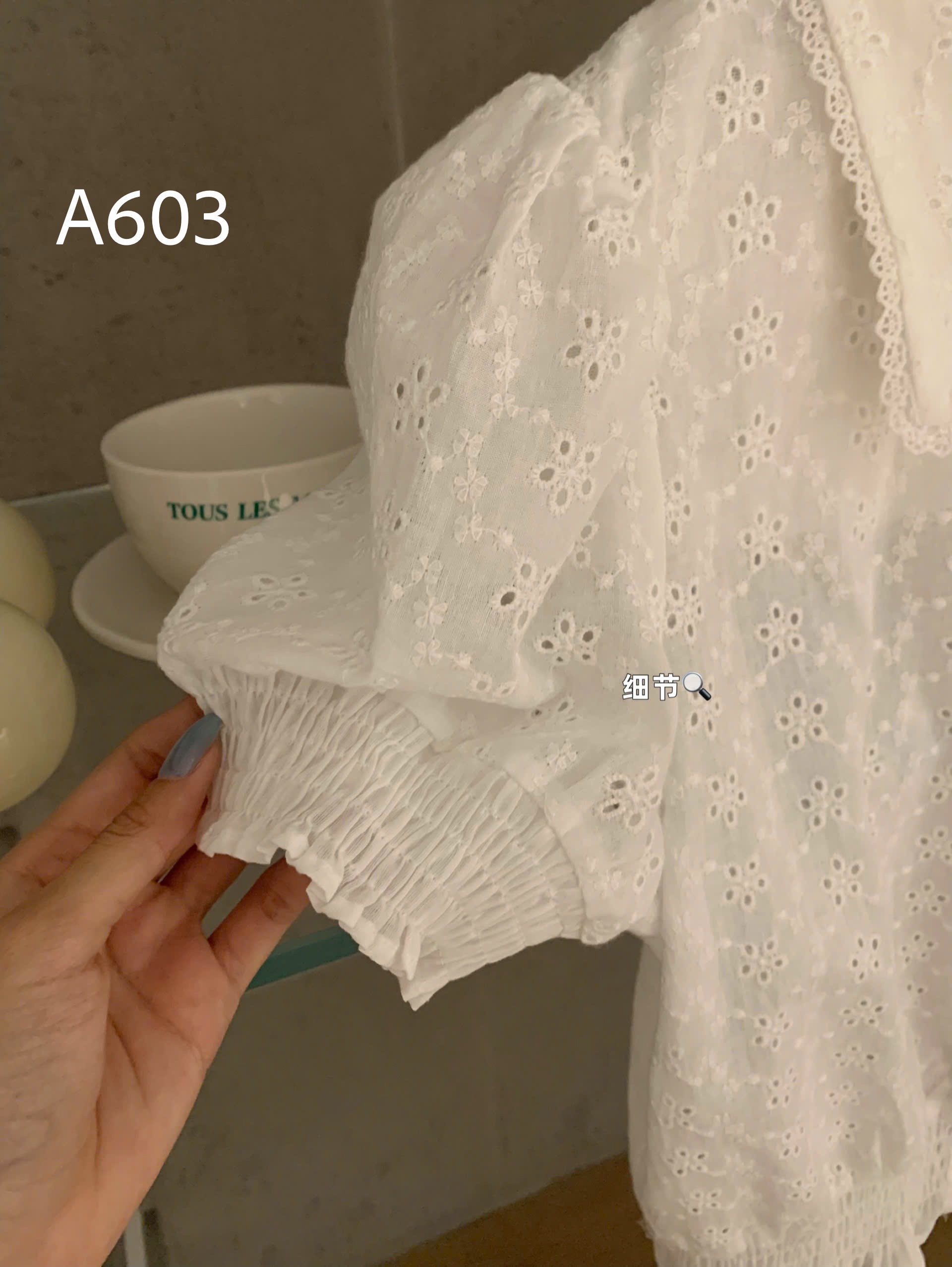 A603 Áo sơ mi bèo tay rúm