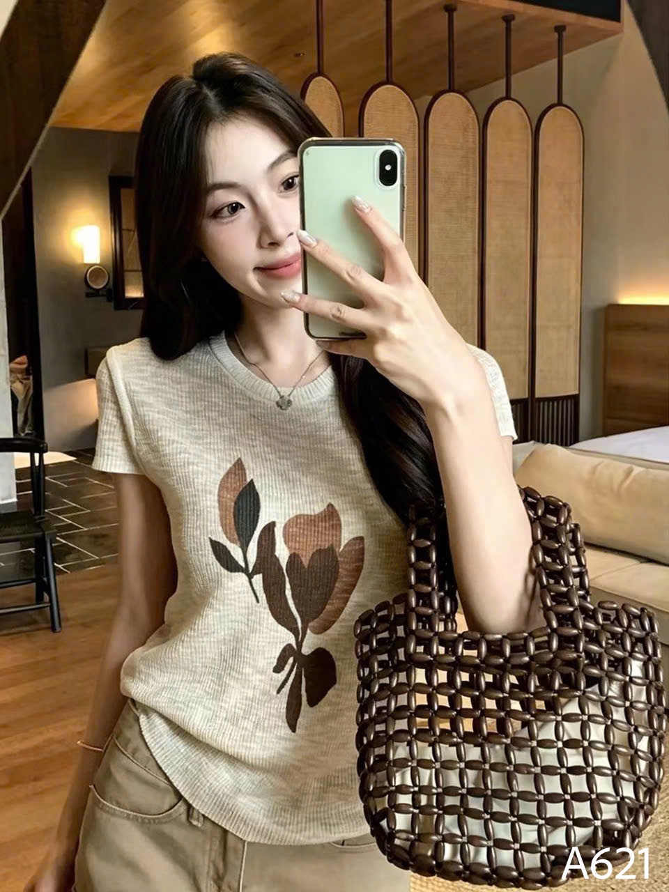 A621 Áo len mongtoghi hoa