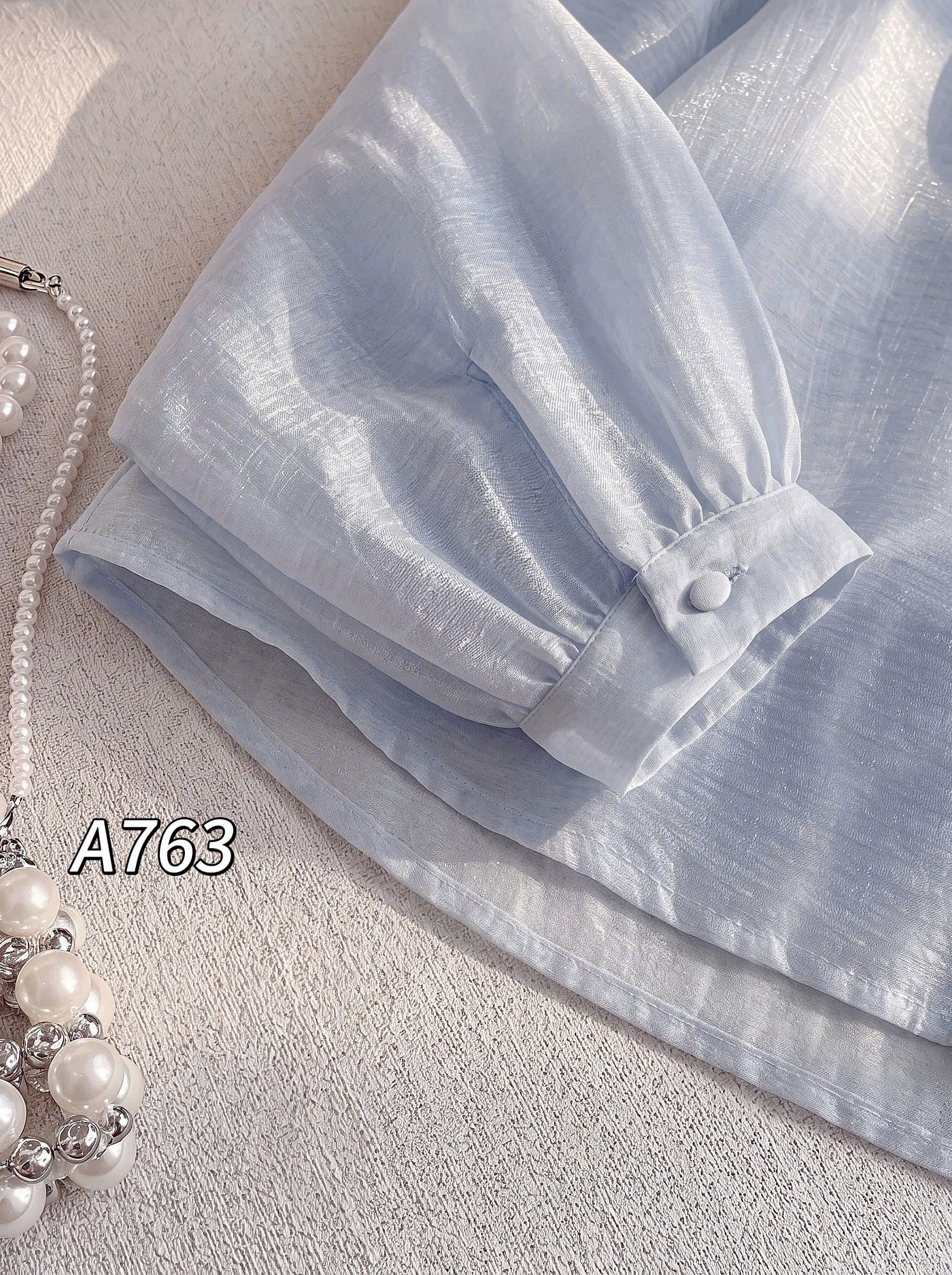 A763 áo tơ cổ bèo