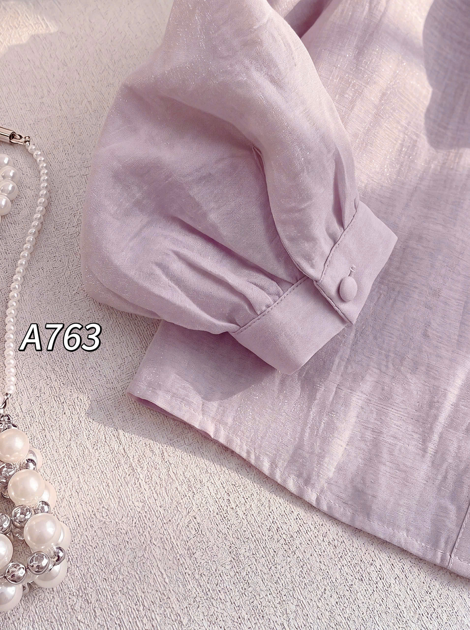 A763 áo tơ cổ bèo