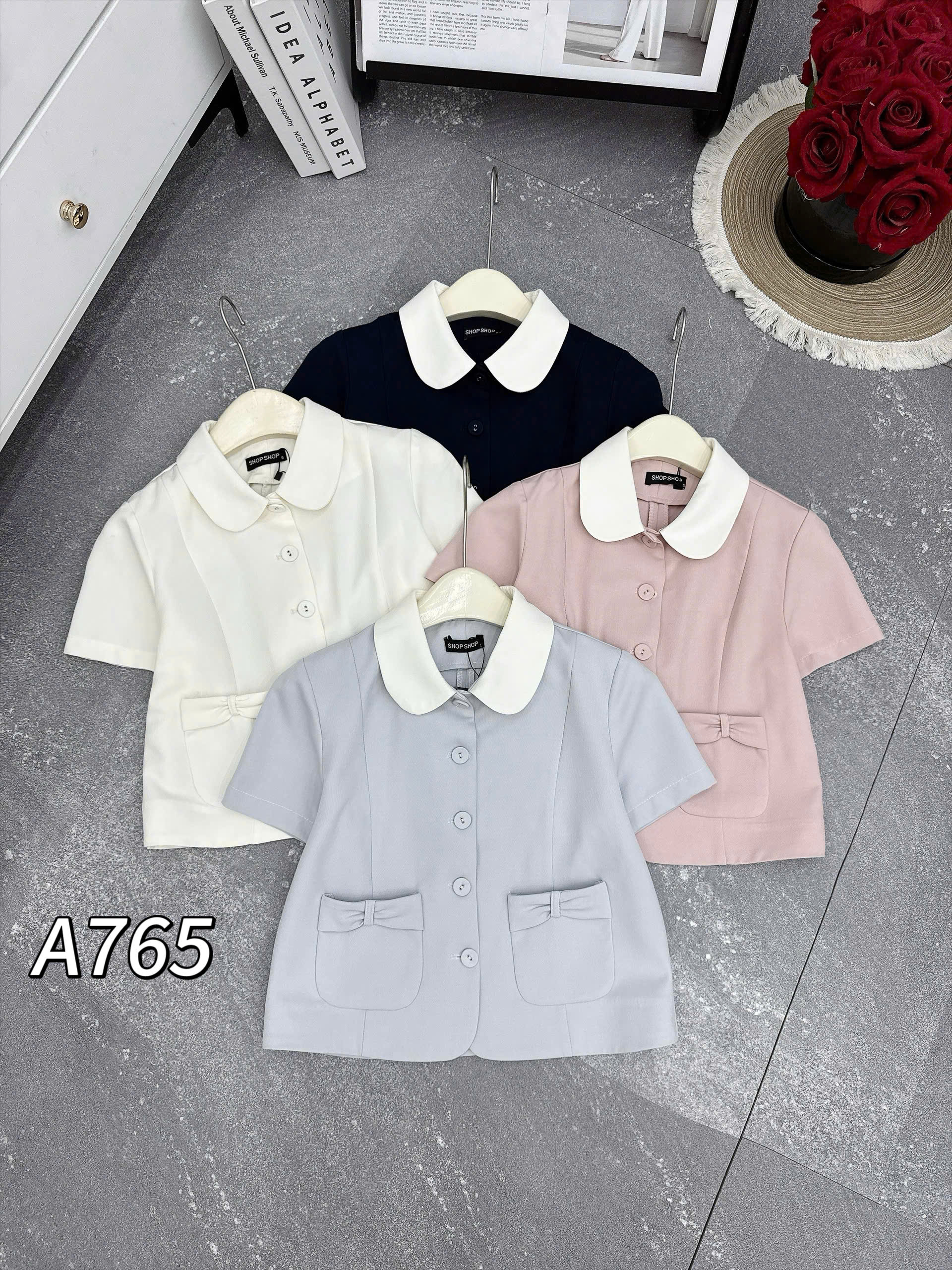 A765 áo kí giả túi nơ