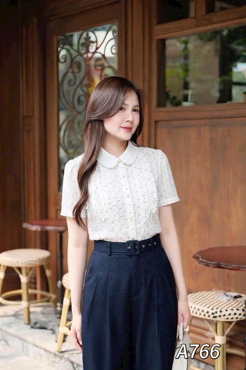 A766 Áo sơ mi bèo ngực