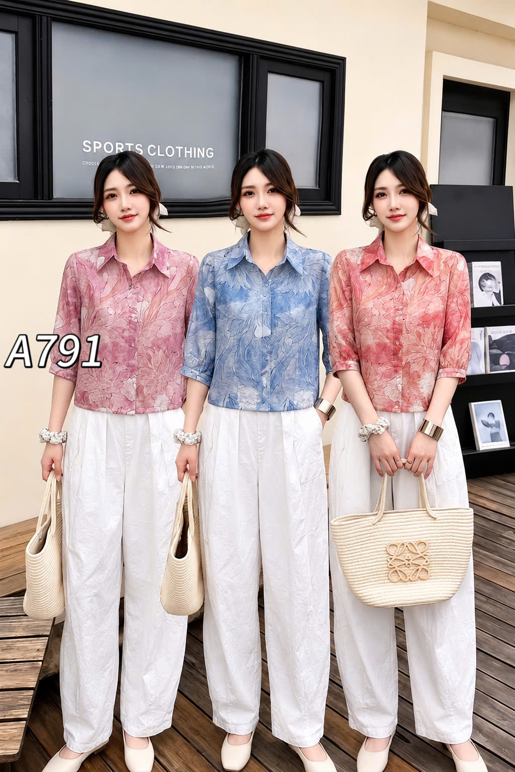 A791 áo tơ tay lỡ