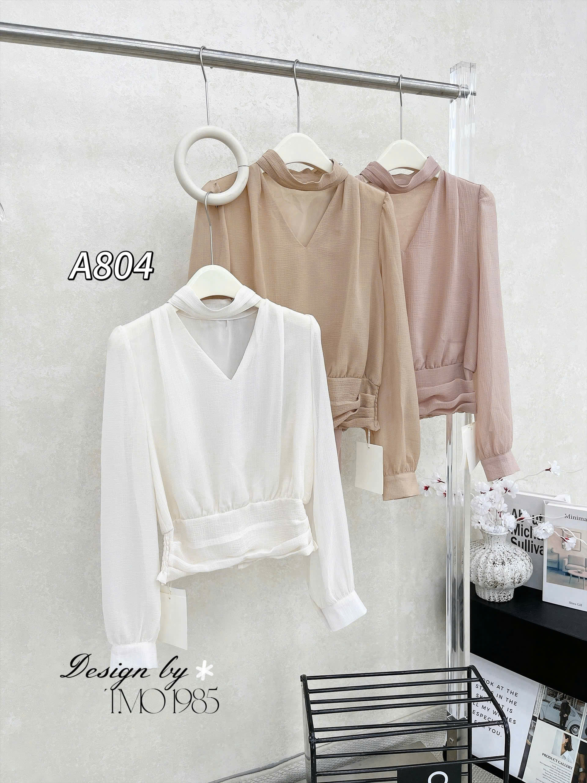 A804 Áo tơ hàn qccc chun lưng