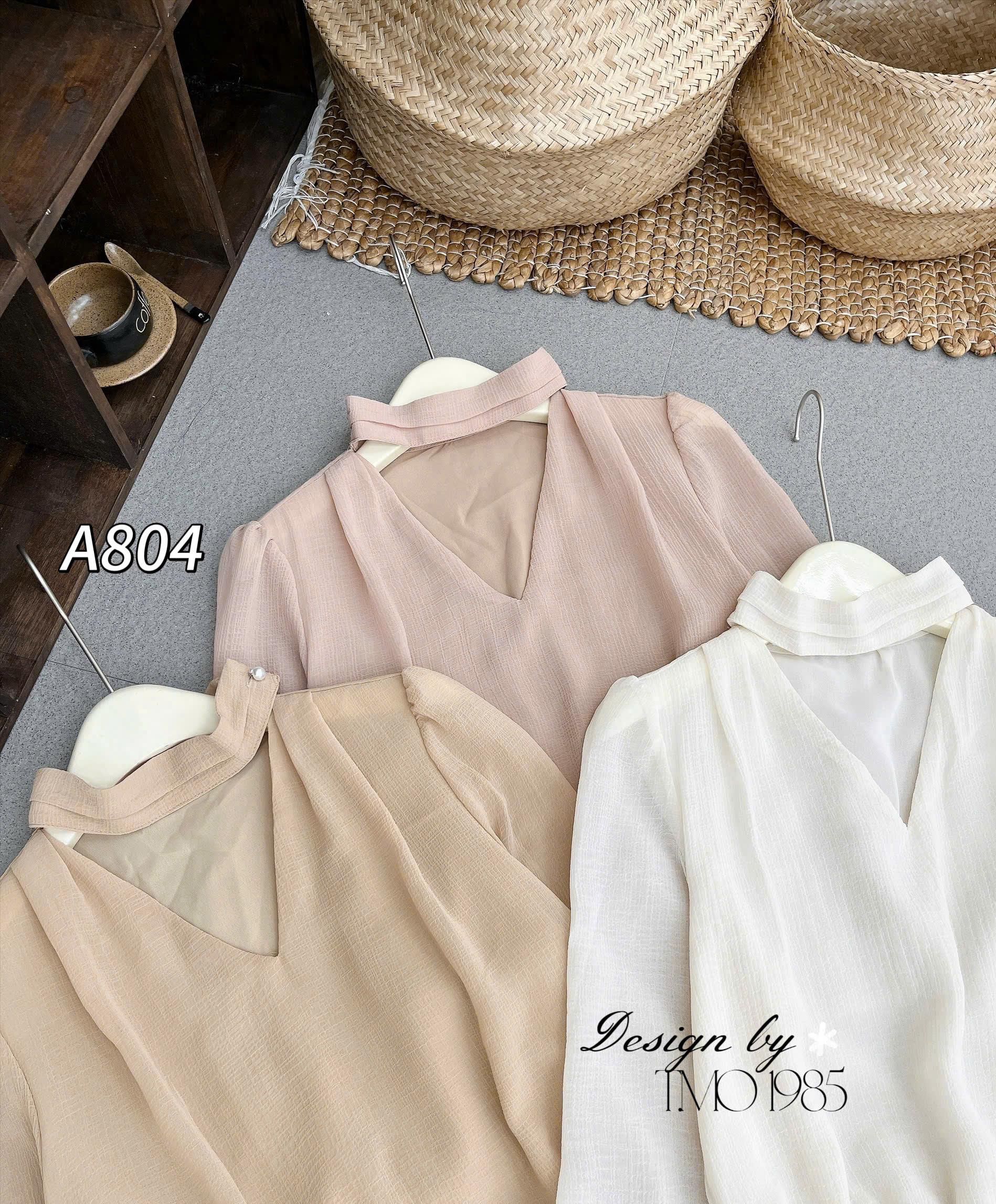 A804 Áo tơ hàn qccc chun lưng