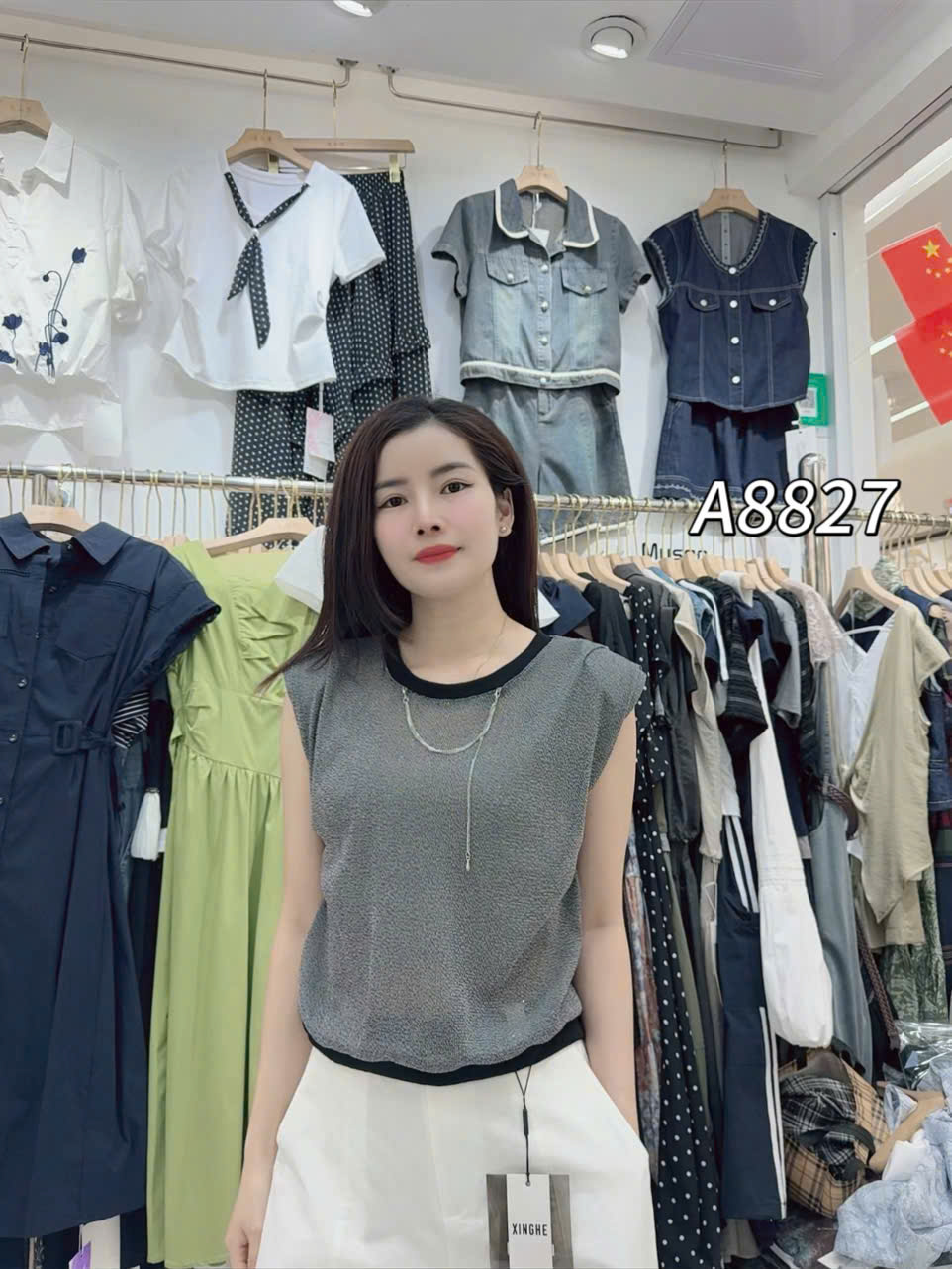 A8827 áo balo dây cổ