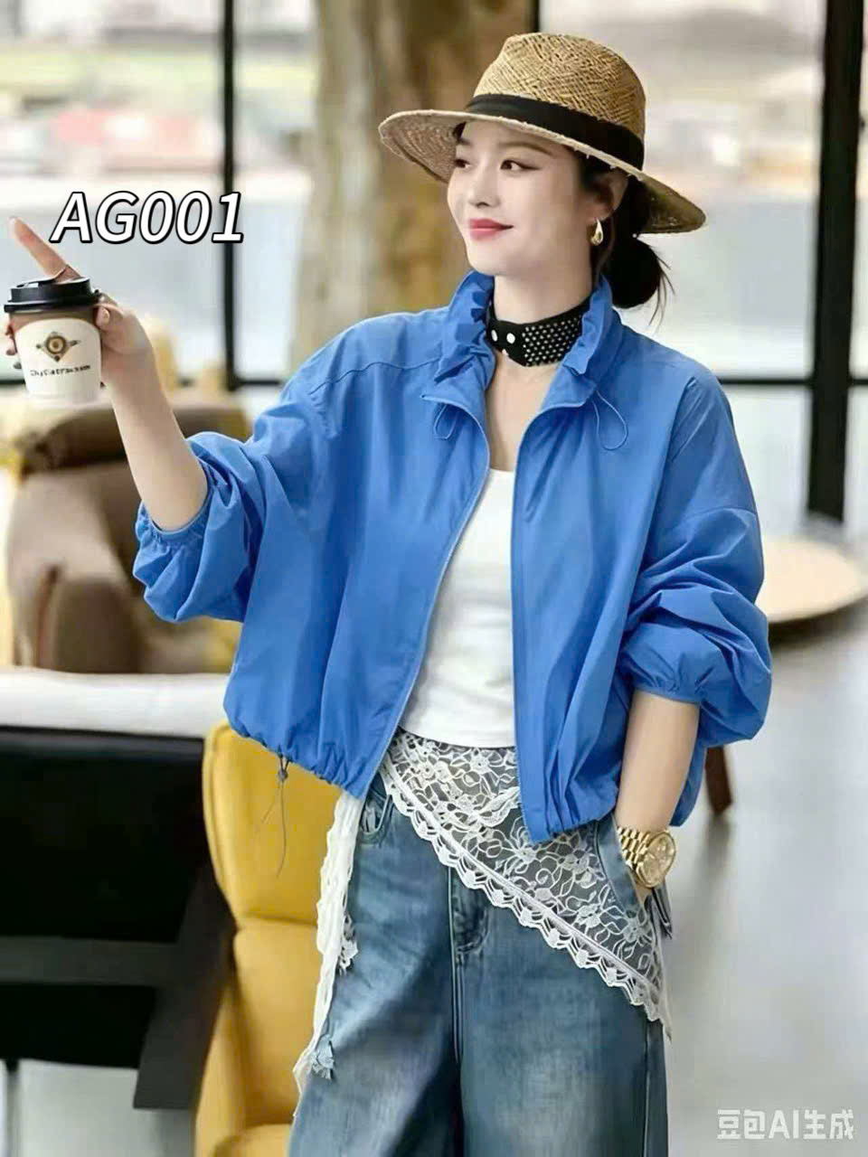AG001 Áo gió rút eo