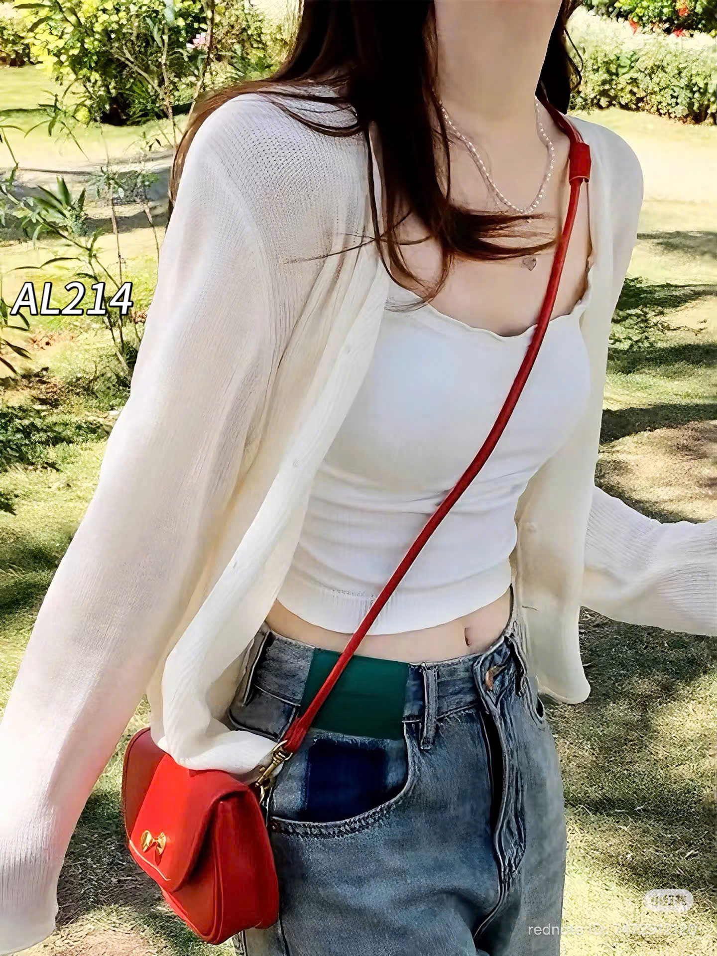 AL214 Áo len cadigan cài khuy