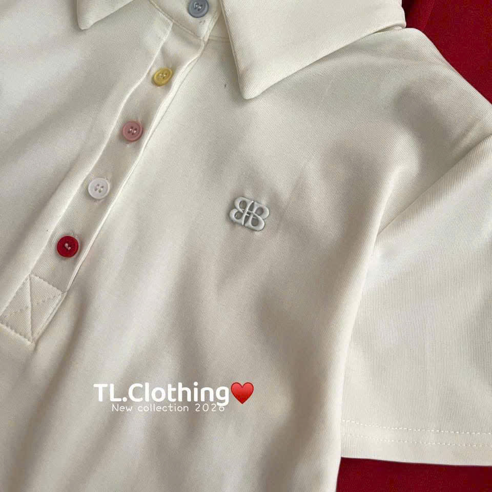 AP50 Áo polo cộc tay cúc màu