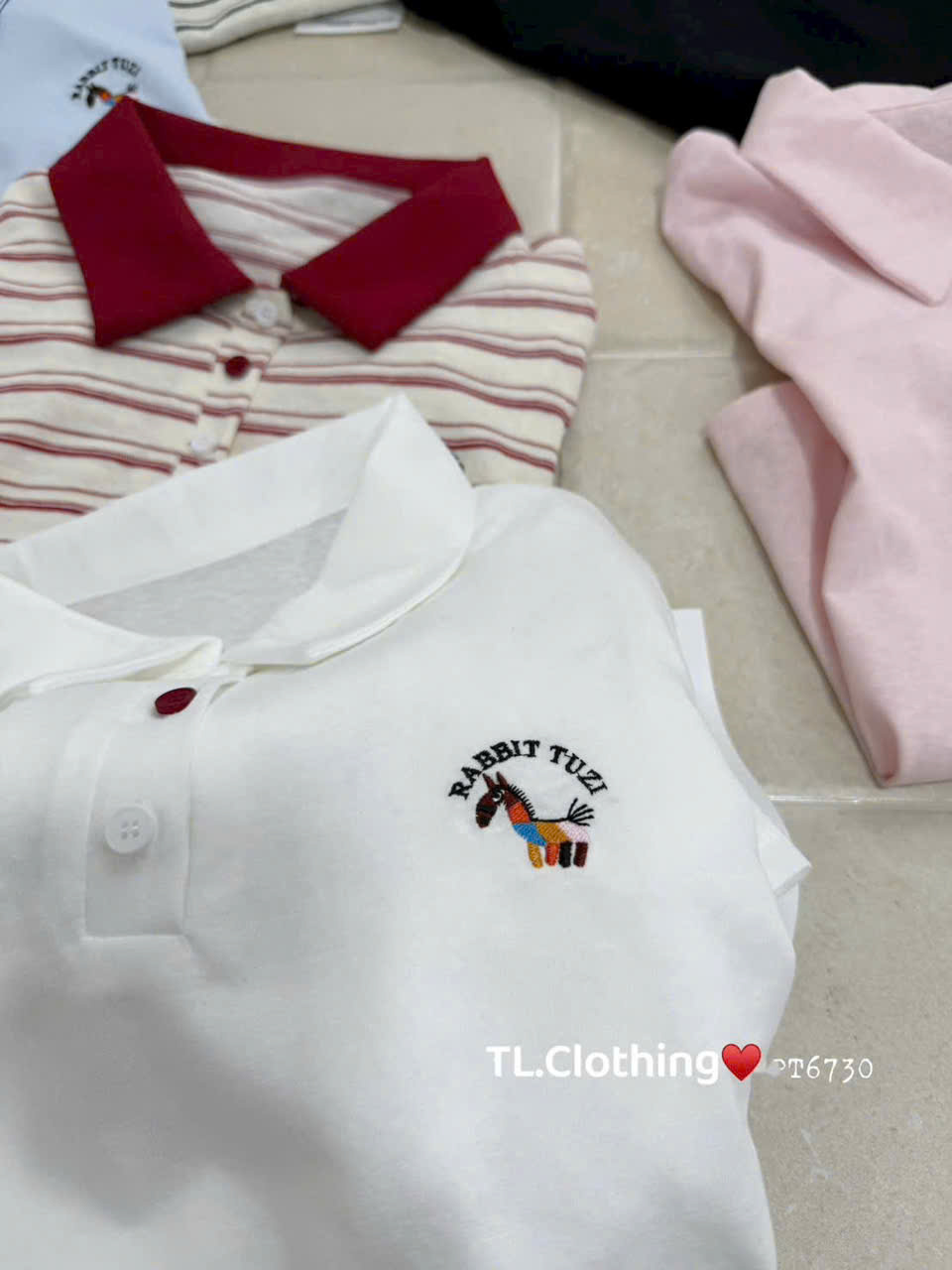 AP52 Áo polo thêu ngựa