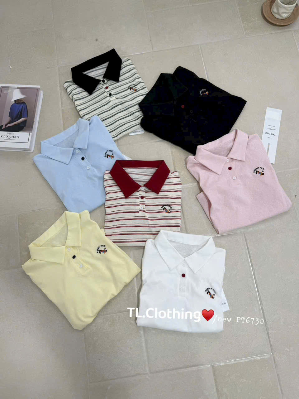 AP52 Áo polo thêu ngựa