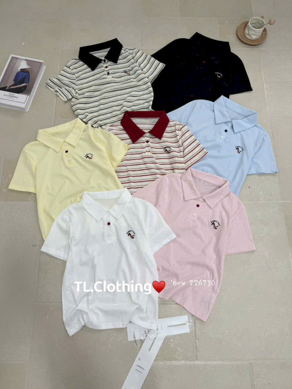 AP52 Áo polo thêu ngựa