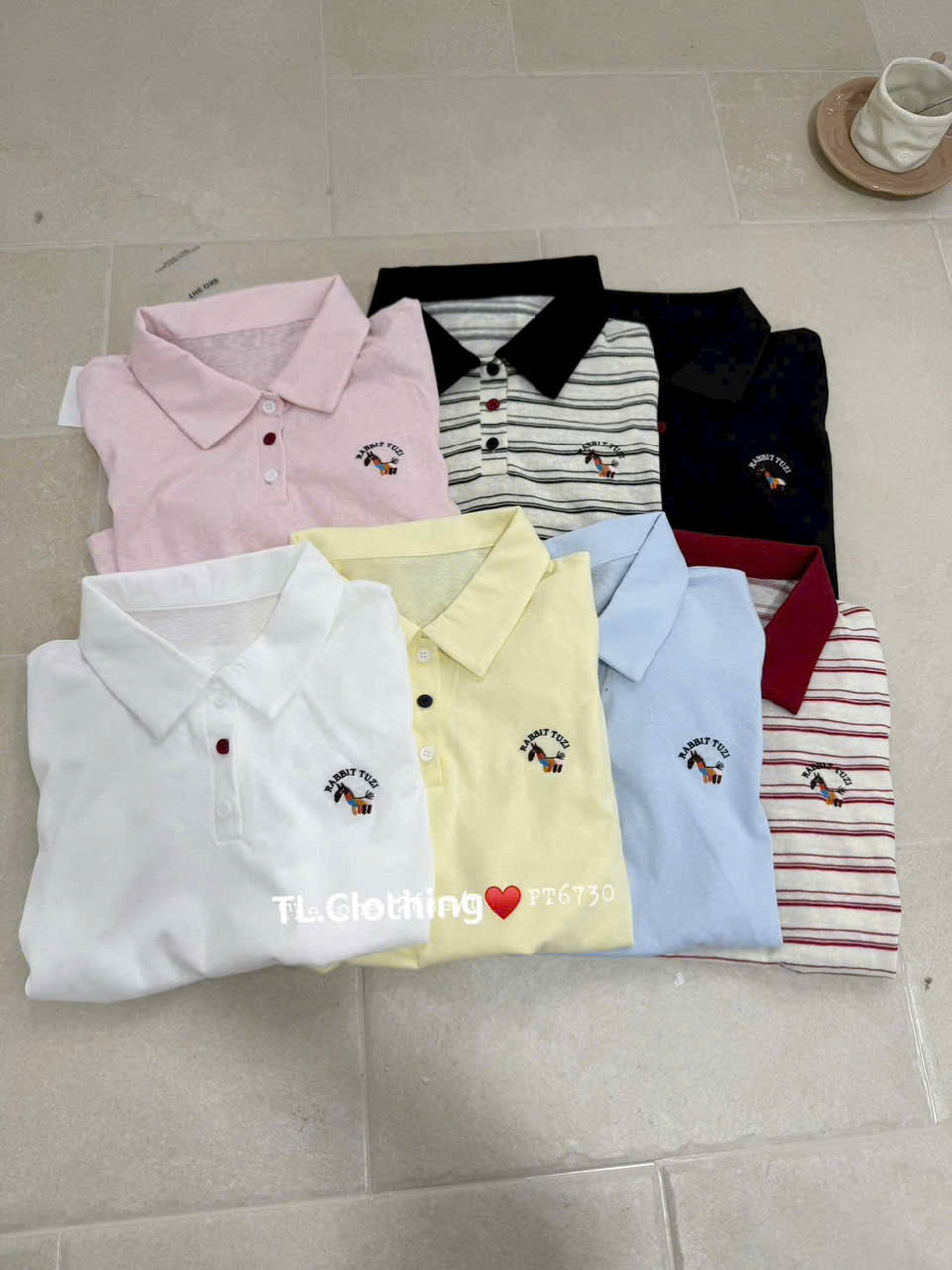 AP52 Áo polo thêu ngựa
